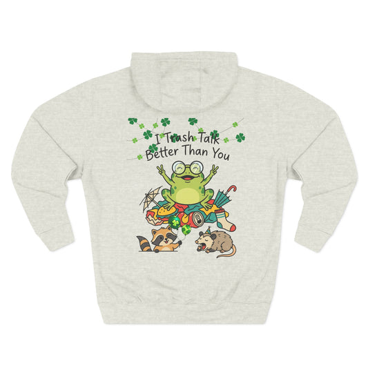Hoodie — St. Patrick’s Frog ‘Irish Talk Better Than You’ Graphic Pullover - Creations by Chris and Carlos