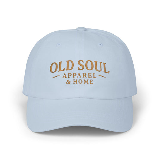 Old Soul Classic Dad Cap – Vintage Embroidered Baseball Hat - Creations by Chris and Carlos