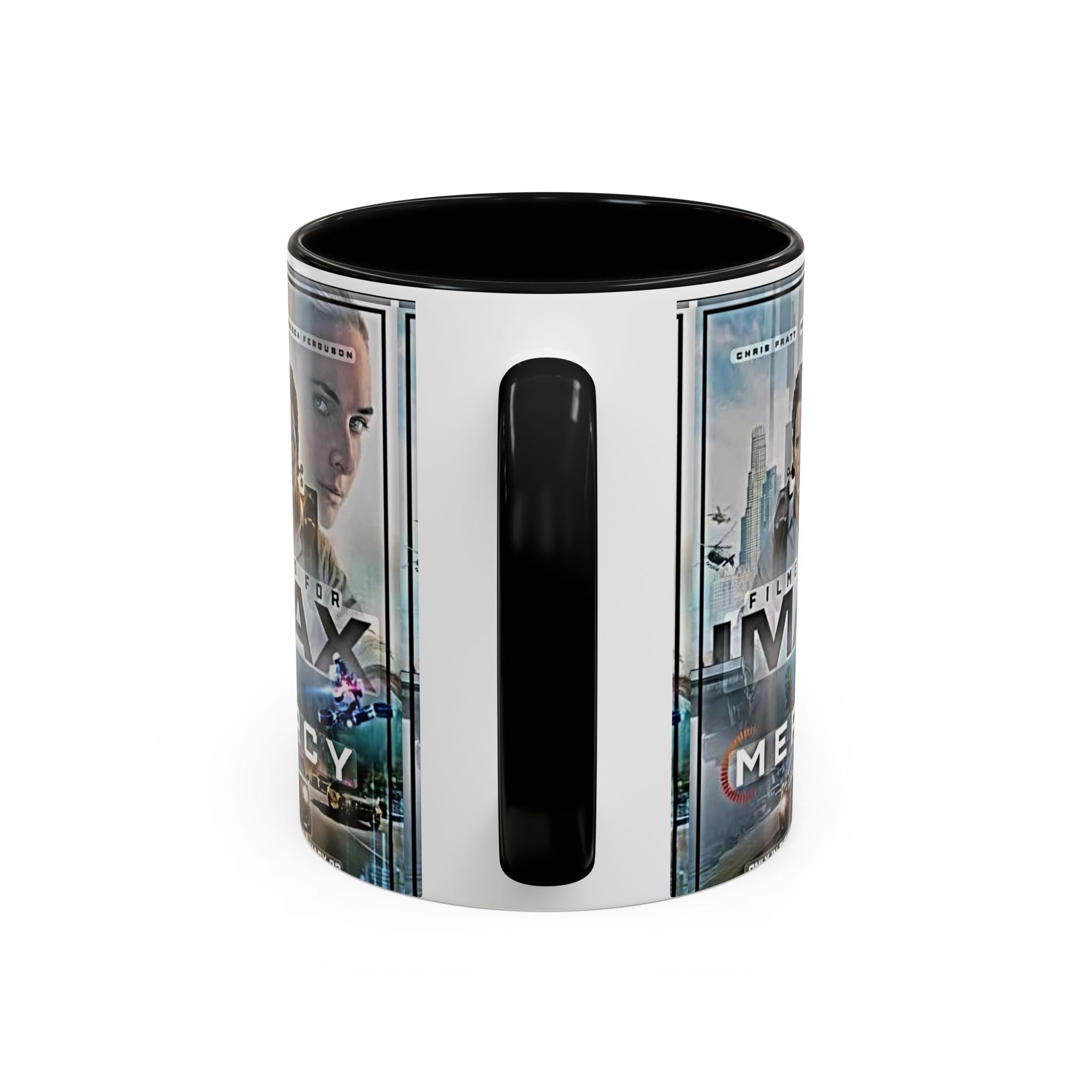 Accent Coffee Mug — 'Mercy' Movie Poster Design (11/15oz) - Creations by Chris and Carlos
