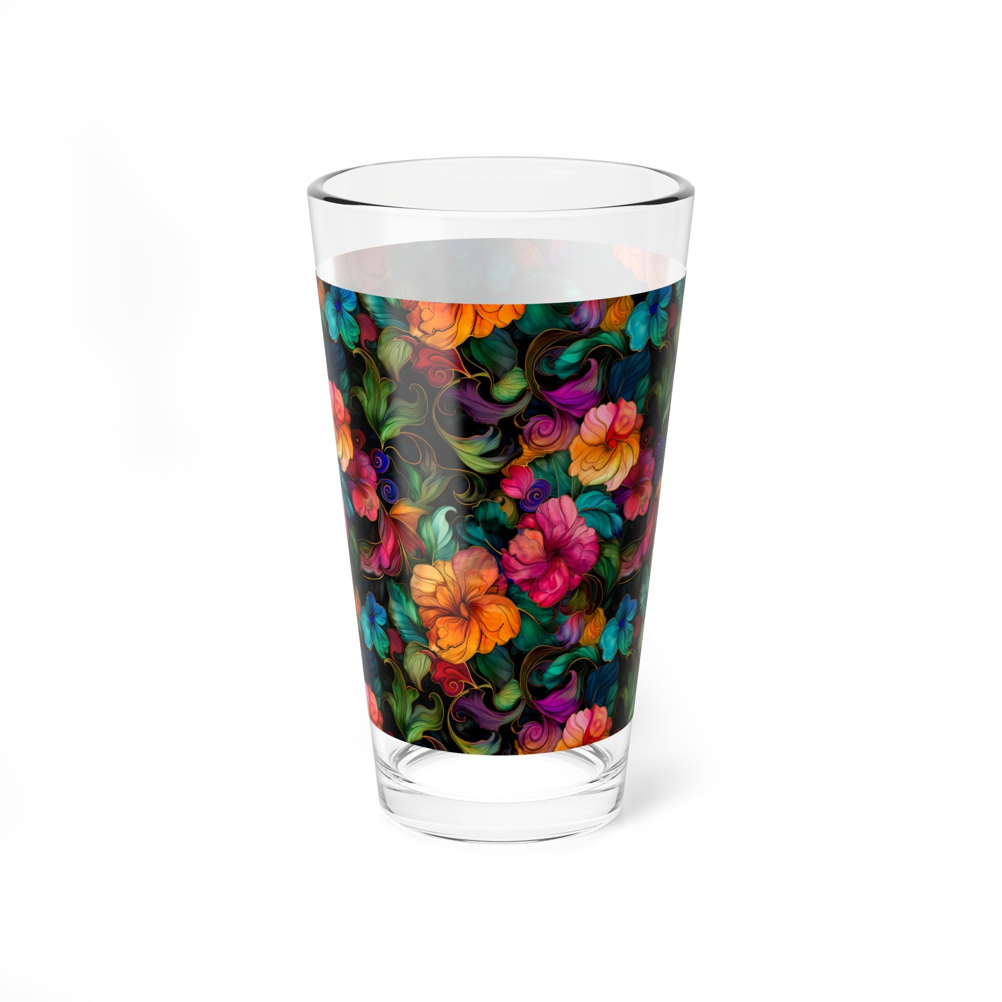 Sol y Alegría (Sun and Joy) Collection- Cactus Succulent Pattern Microfiber Blanket Soft Velveteen Throw for Home & Garden Lovers16oz Floral Mixing Glass — Colorful Swirl Hibiscus Barware - Creations by Chris and Carlos