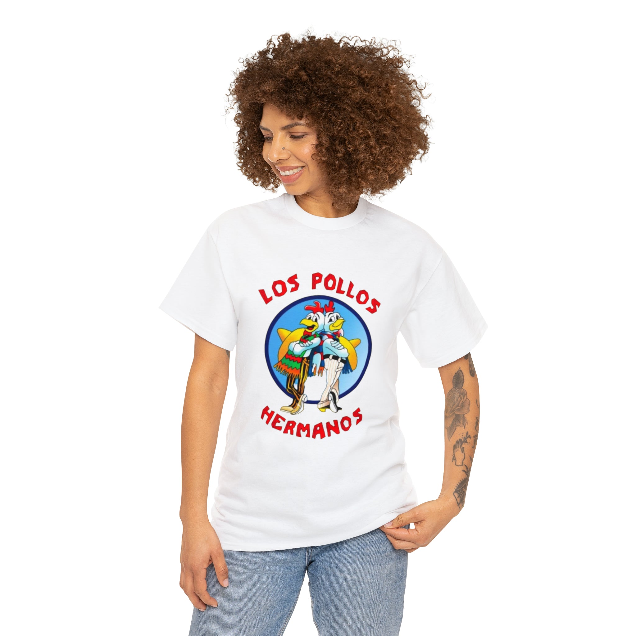 Pollos- Unisex Heavy Cotton T-Shirt - Creations by Chris and Carlos