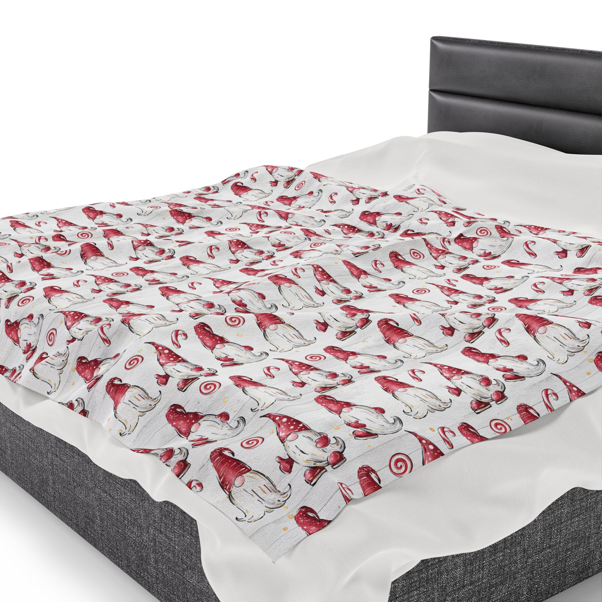 Gnomes- Velveteen Plush CuddleLux Bliss Blanket - Creations by Chris and Carlos