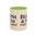 Bloom & Bam Accent Coffee Mug — Floral Heart Ceramic Coffee Cup (11/15oz)