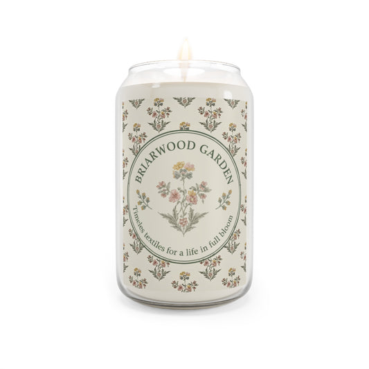 Briarwood Garden Scented Soy Candle — 13.75oz Floral Jar Candle - Creations by Chris and Carlos