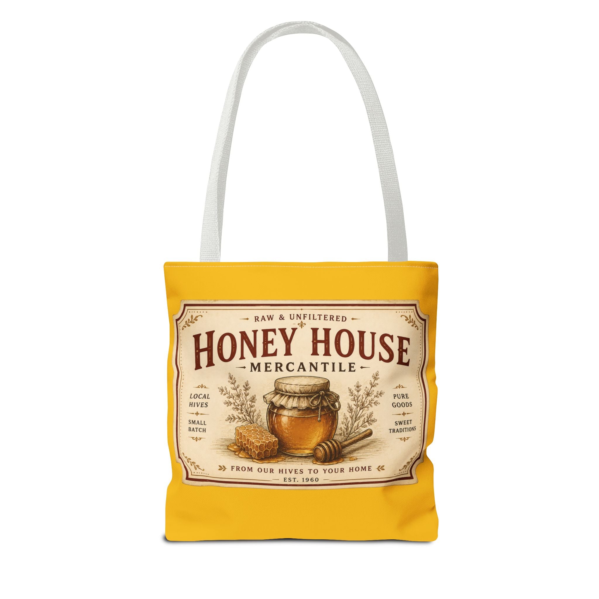 Tote Bag — Honey House Vintage Honey Label Design - Creations by Chris and Carlos