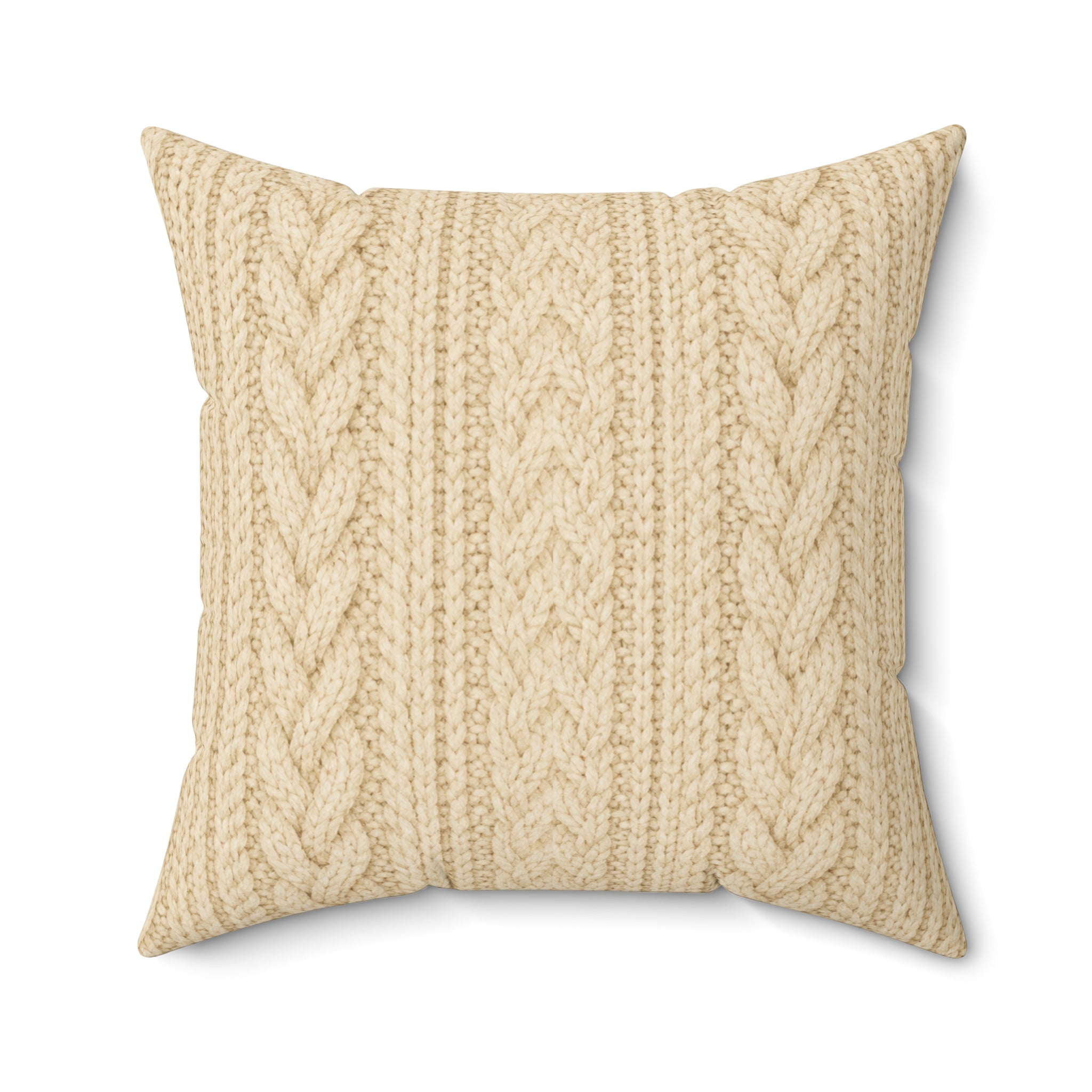 Old Soul Harvest™ Cozy Knit Throw Pillow - Throw Pillow from Old Soul Harvest Campfire Circle