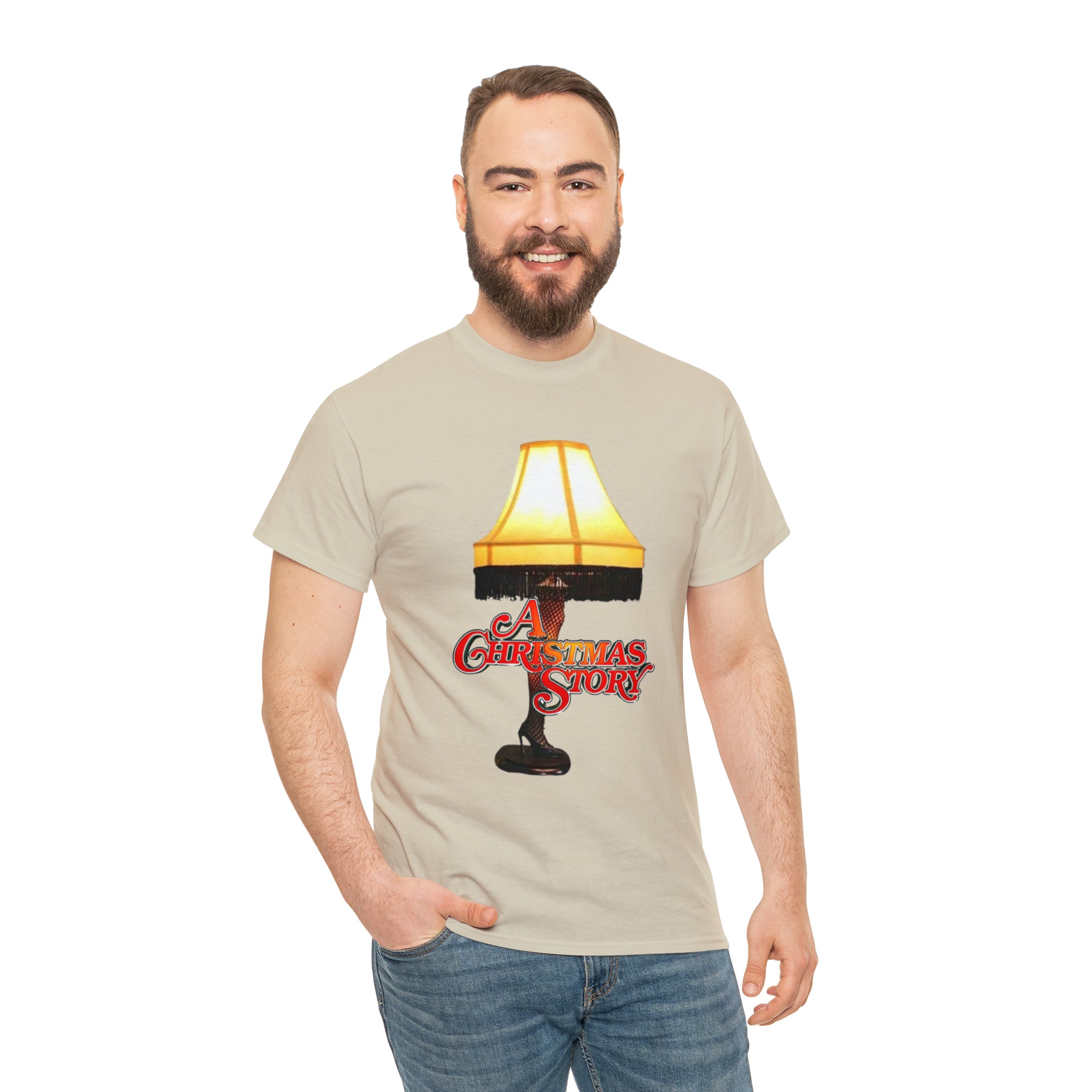 A Christmas Story- Leg Lamp Unisex Heavy Cotton T-Shirt - Creations by Chris and Carlos