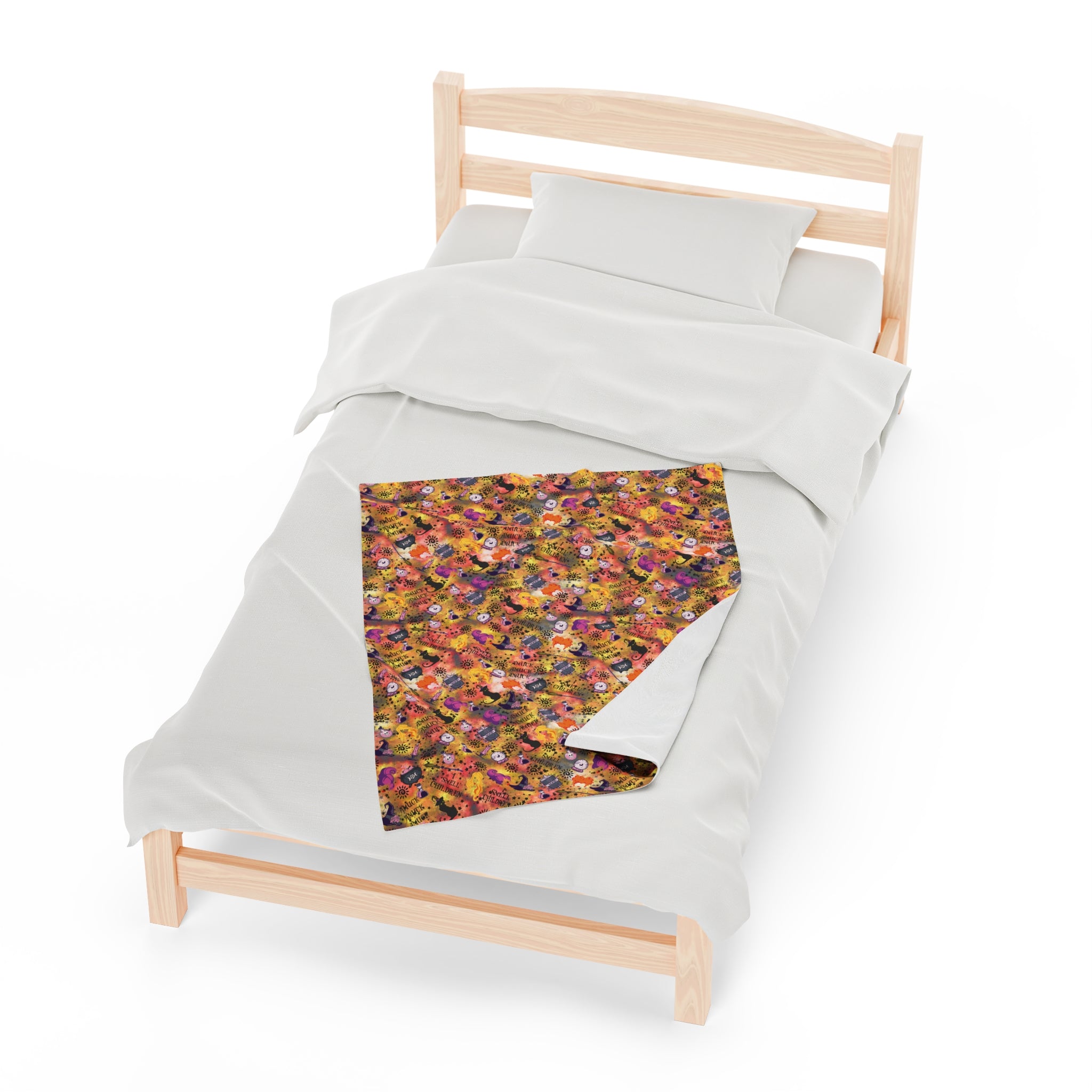 Hocus Pocus- Velveteen Plush CuddleLux Bliss Blanket - Creations by Chris and Carlos