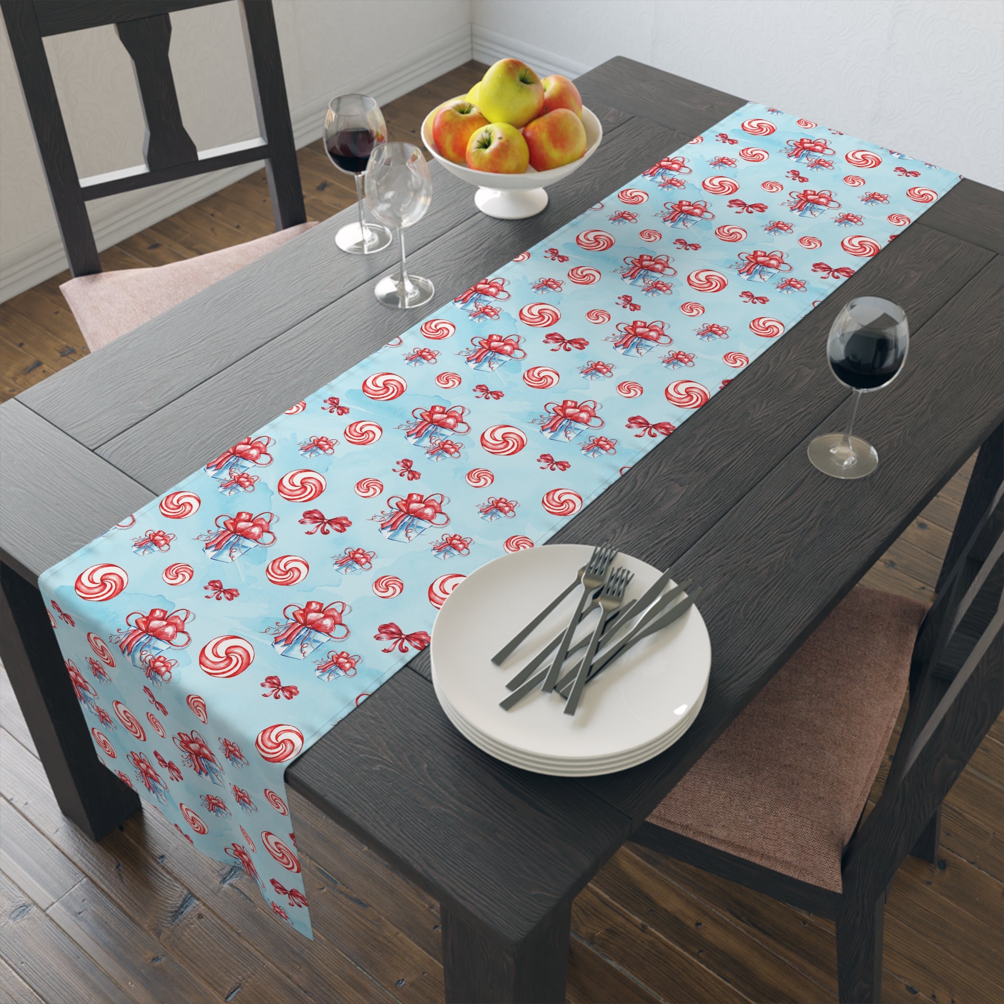 Holiday Candy- Table Runner (Cotton, Poly) - Creations by Chris and Carlos