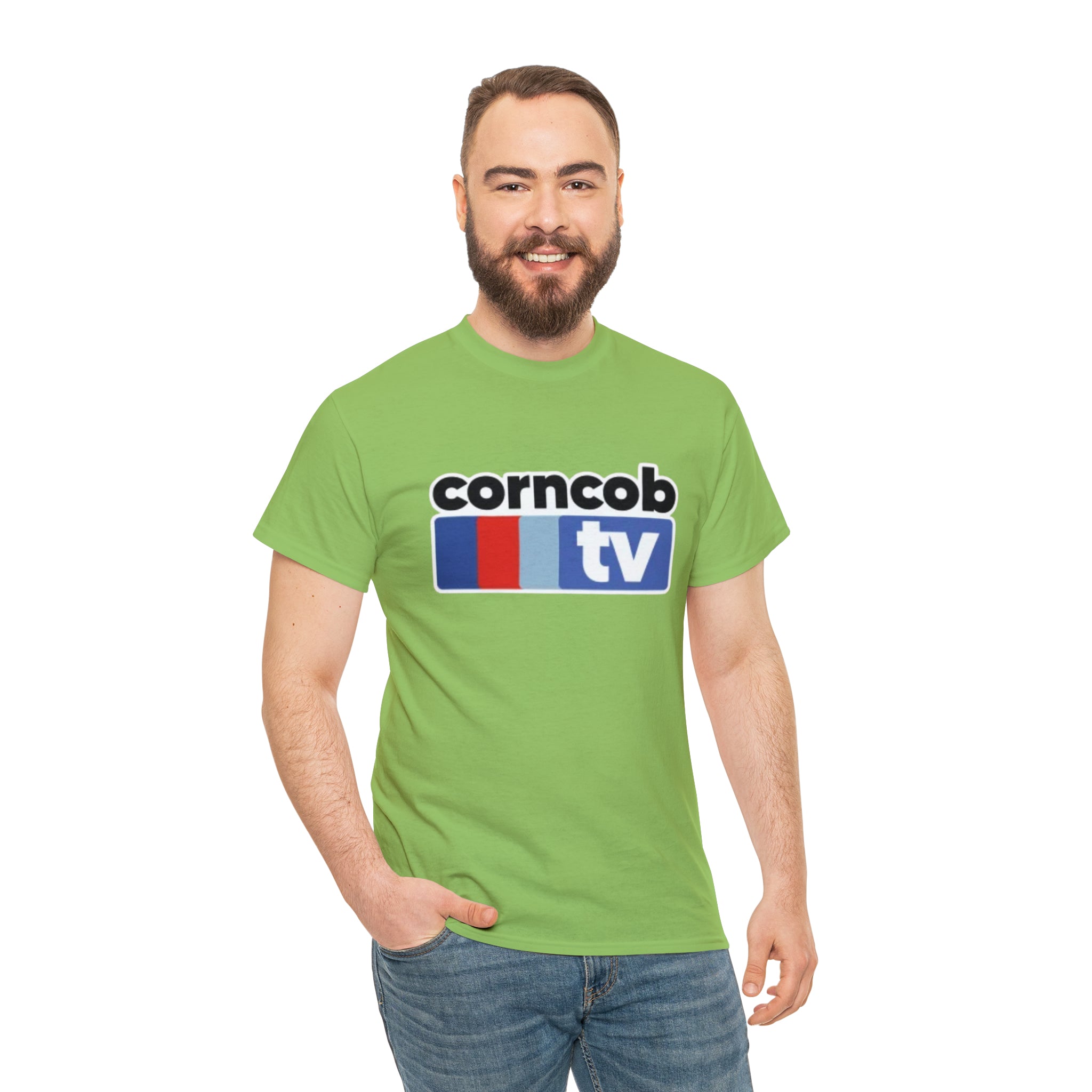 Corncob Tv- Unisex Heavy Cotton T-Shirt - Creations by Chris and Carlos