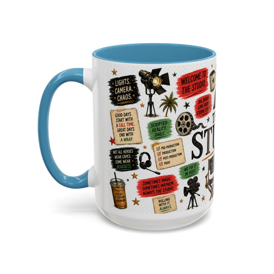 The Studio Accent Coffee Mug — Filmmaker Movie Set Quotes 11oz/15oz - Creations by Chris and Carlos