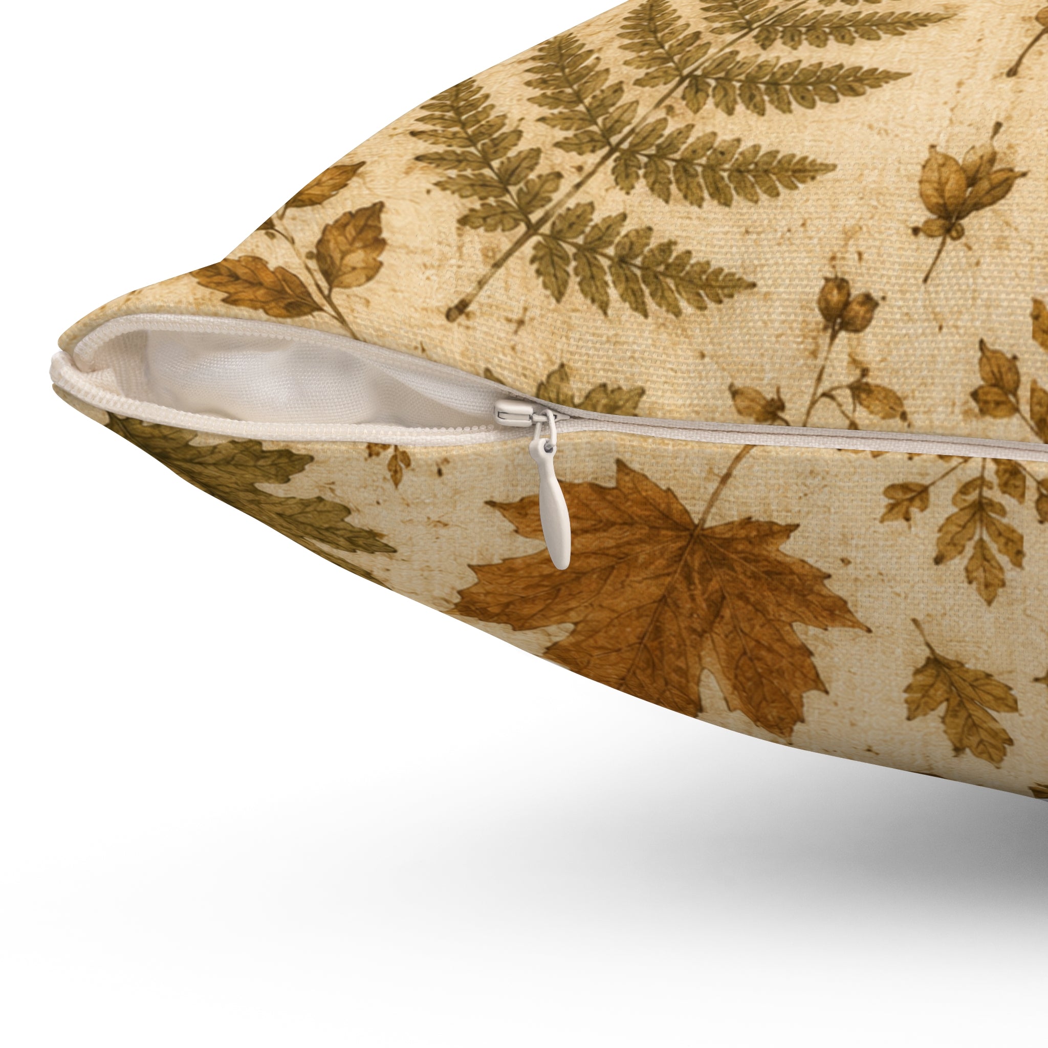Old Soul Harvest™ Pressed Autumn Leaves Throw Pillow - Throw Pillow from Old Soul Harvest Campfire Circle