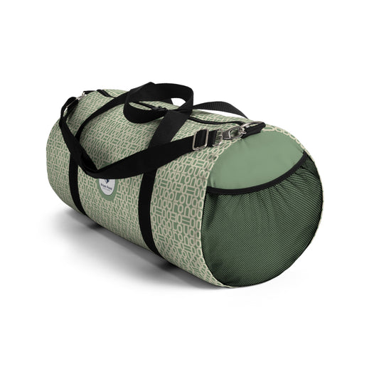 Prism Point Athletic Collection Mint Geometric Duffel Bag — Patterned Travel & Gym Weekender - Creations by Chris and Carlos