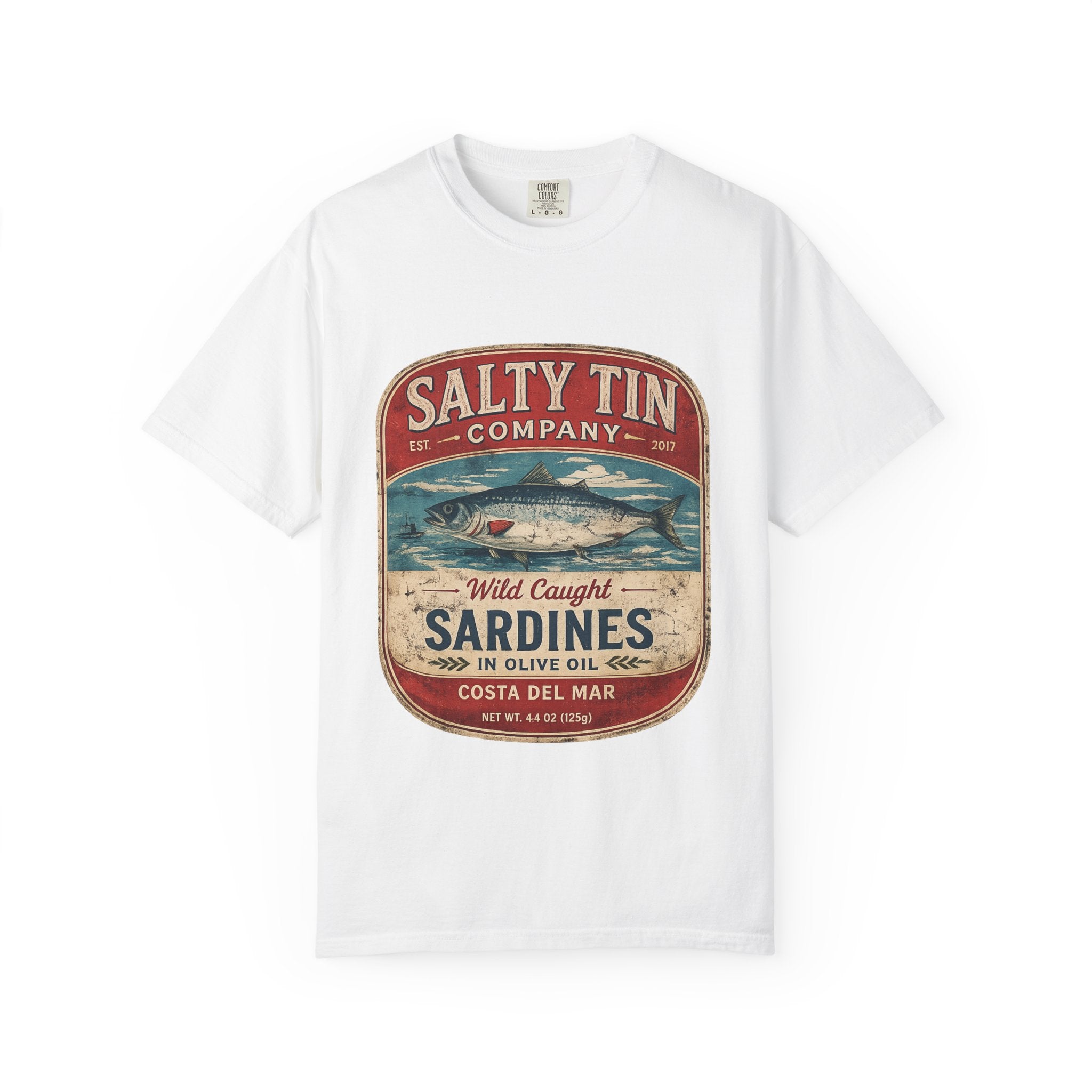 Vintage 'Salty Tin Company' Sardines T-Shirt - Creations by Chris and Carlos