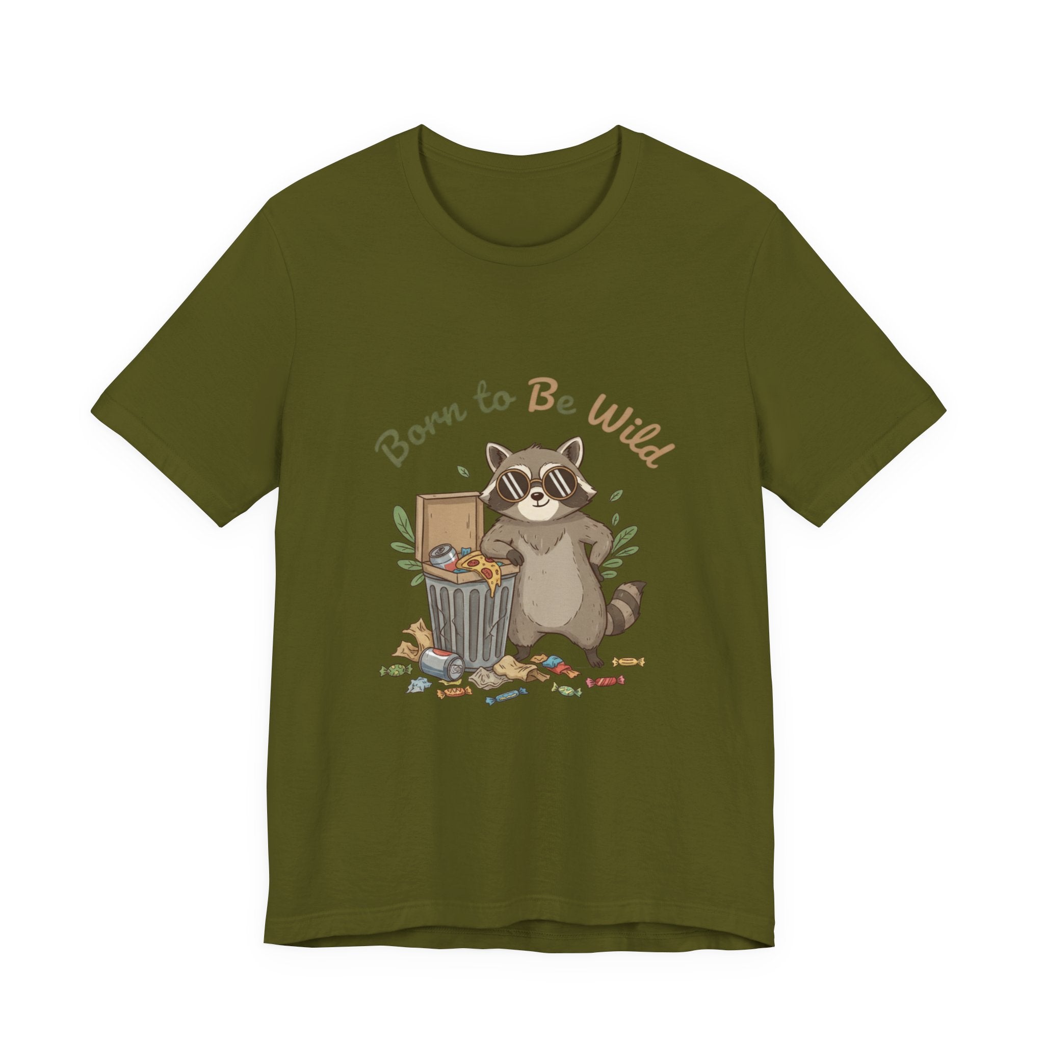 Trash Panda Raccoon Doodle Tee | goofy critter, possum art - Creations by Chris and Carlos