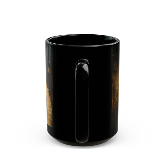 Astrology Spiral Black Mug — Zodiac Wheel Coffee Cup (11oz/15oz) - Creations by Chris and Carlos