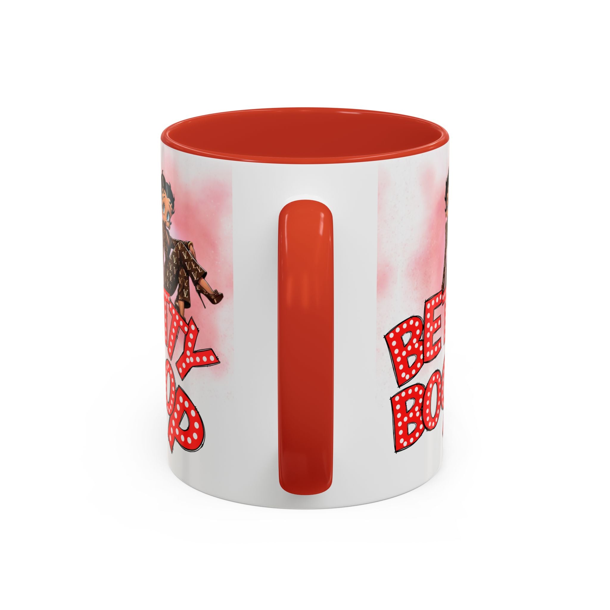 Betty Boop Pink Accent Coffee Mug — Retro Vintage Cartoon Tea Cup (11/15 oz) - Creations by Chris and Carlos