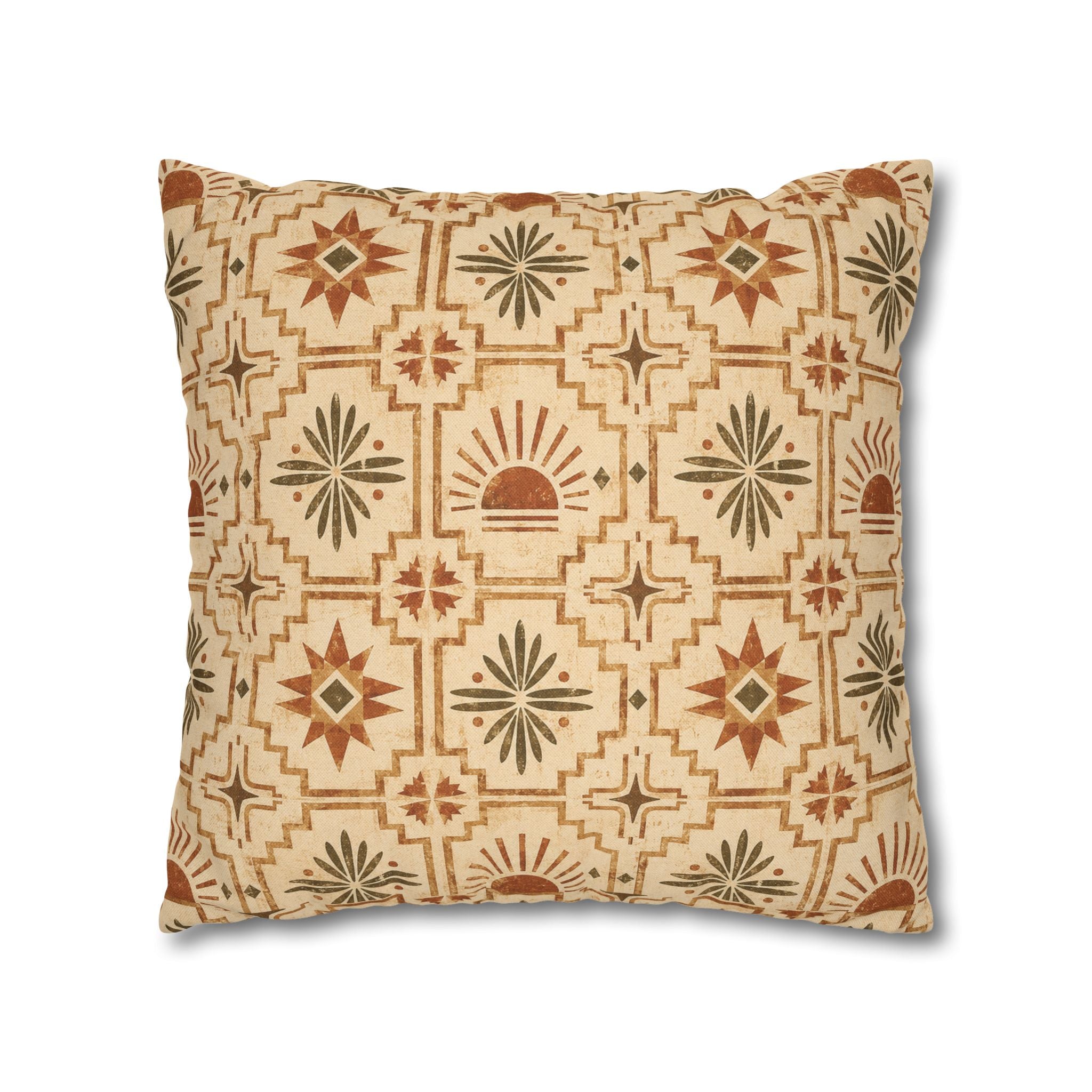 Copy of Southwestern Stripe Accent Pillowcase — Boho Sun & Geometric Throw Pillow Cover - Creations by Chris and Carlos