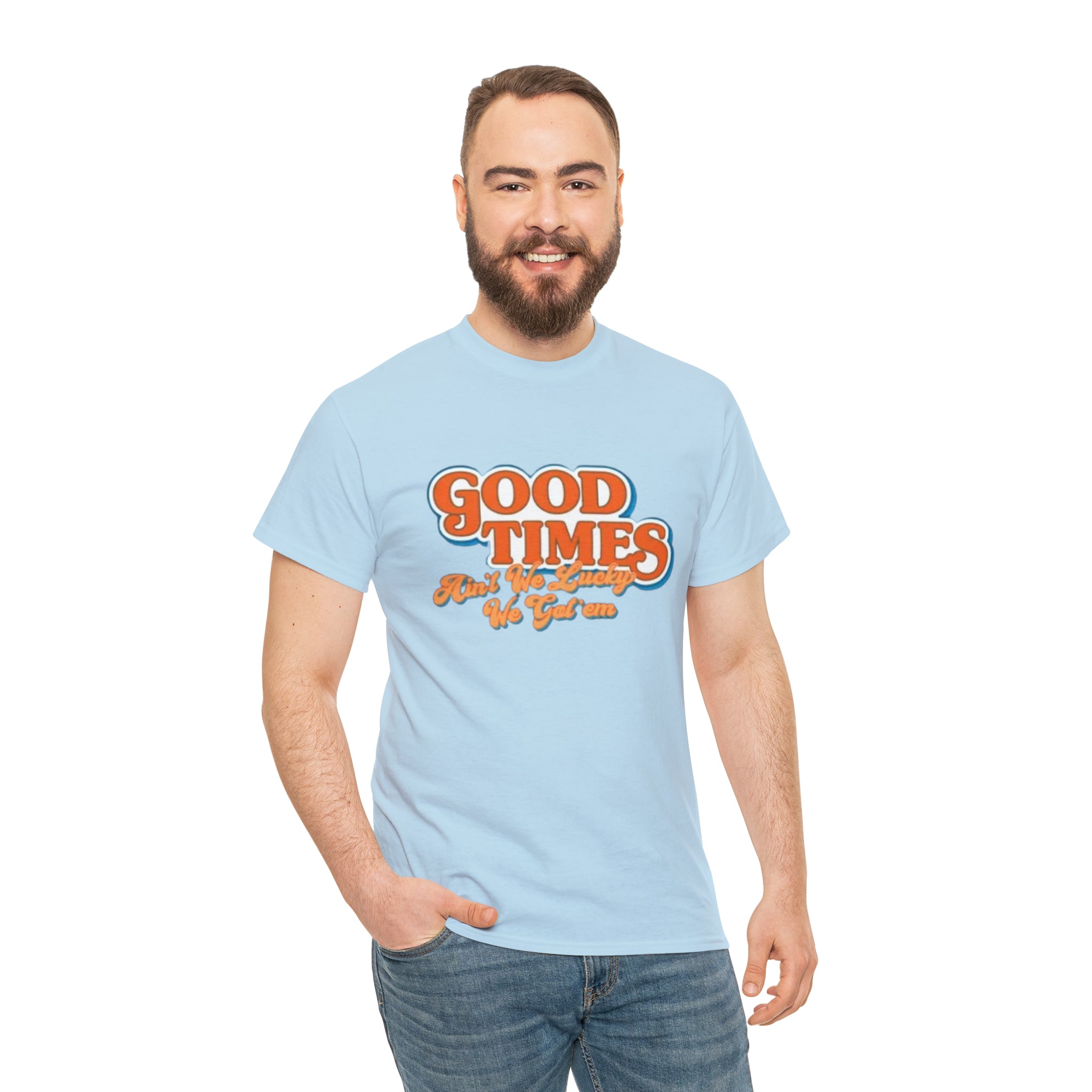 Good Times 70's TV Show- Unisex Heavy Cotton T-Shirt - Creations by Chris and Carlos