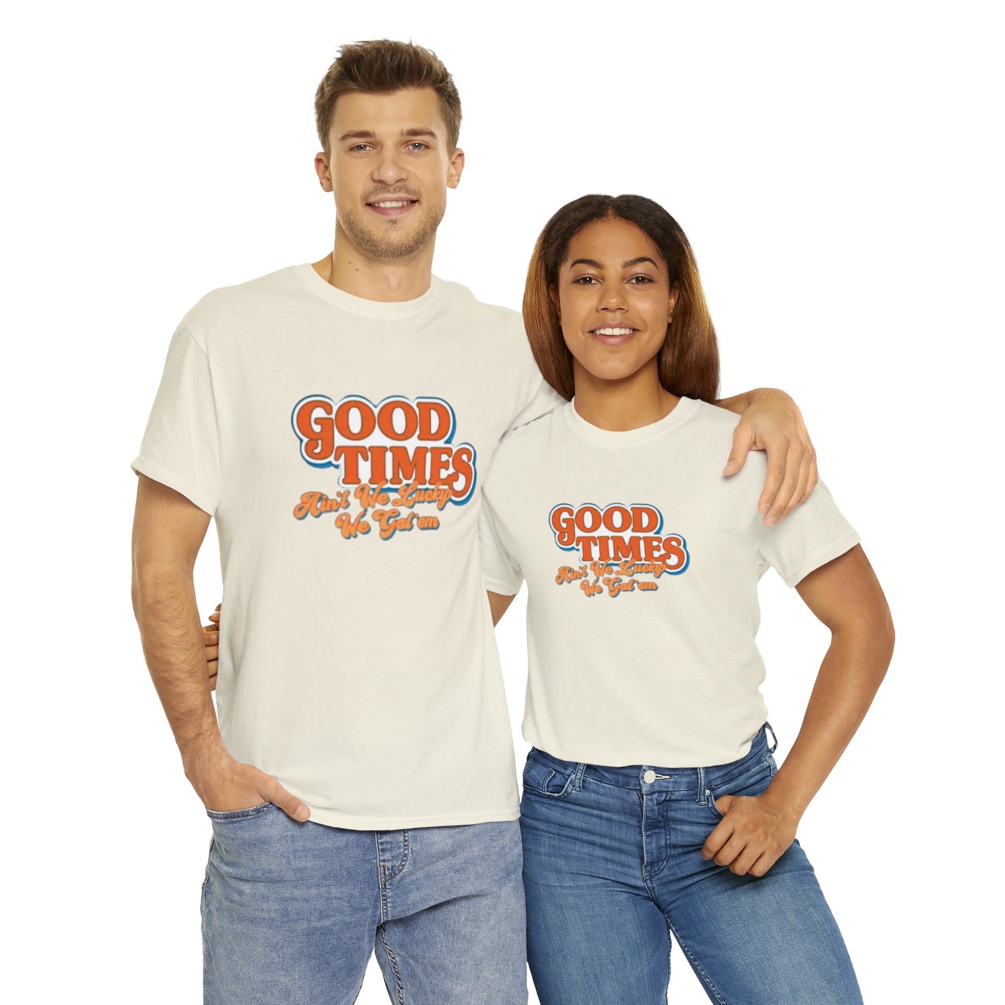 Good Times 70's TV Show- Unisex Heavy Cotton T-Shirt - Creations by Chris and Carlos