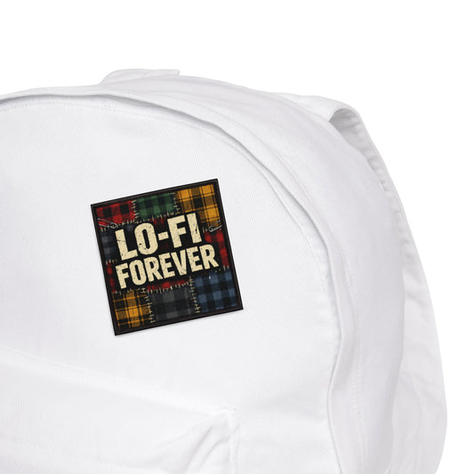 Lo-Fi Forever Patch — Iron-On Plaid Music Culture Patch - Creations by Chris and Carlos