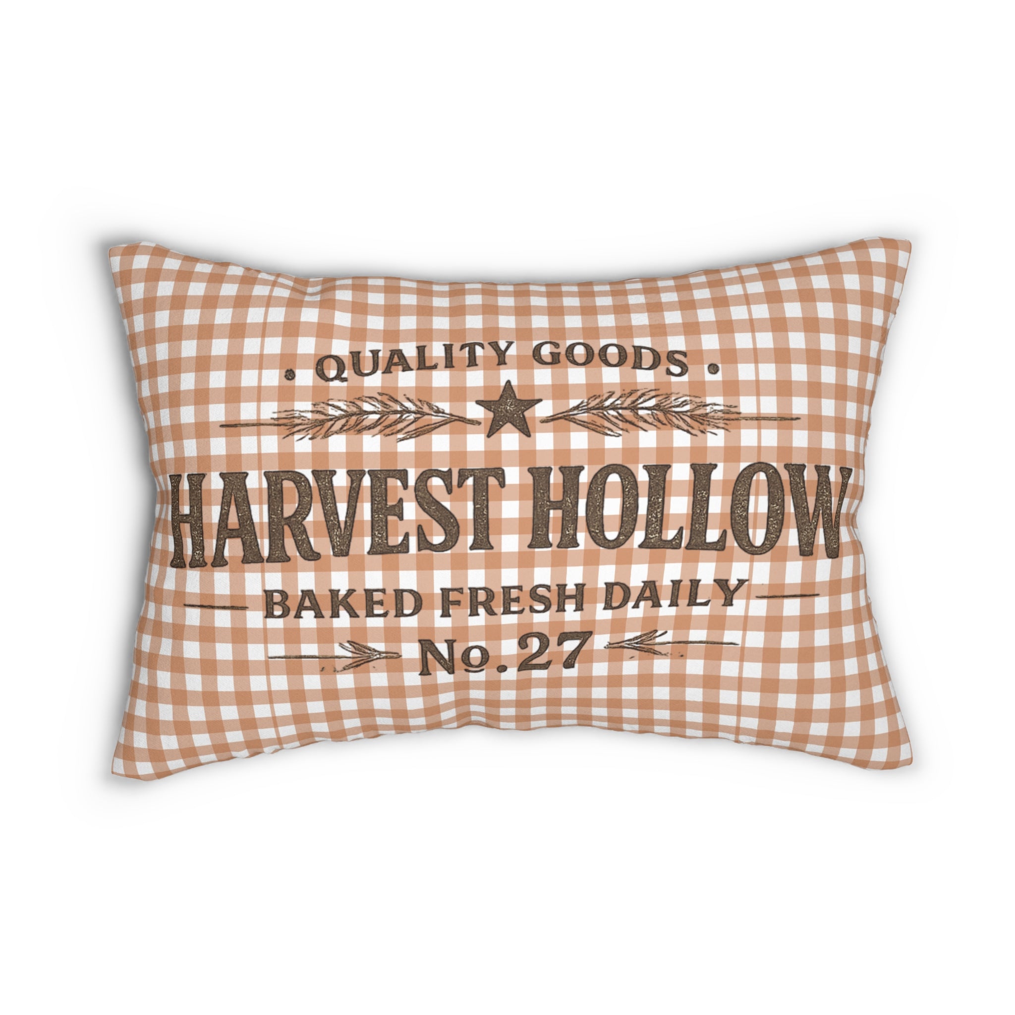 Old Soul Harvest™ Harvest Gingham Lumbar Pillow - Lumbar Pillow from the Old Soul Harvest Country Harvest collection