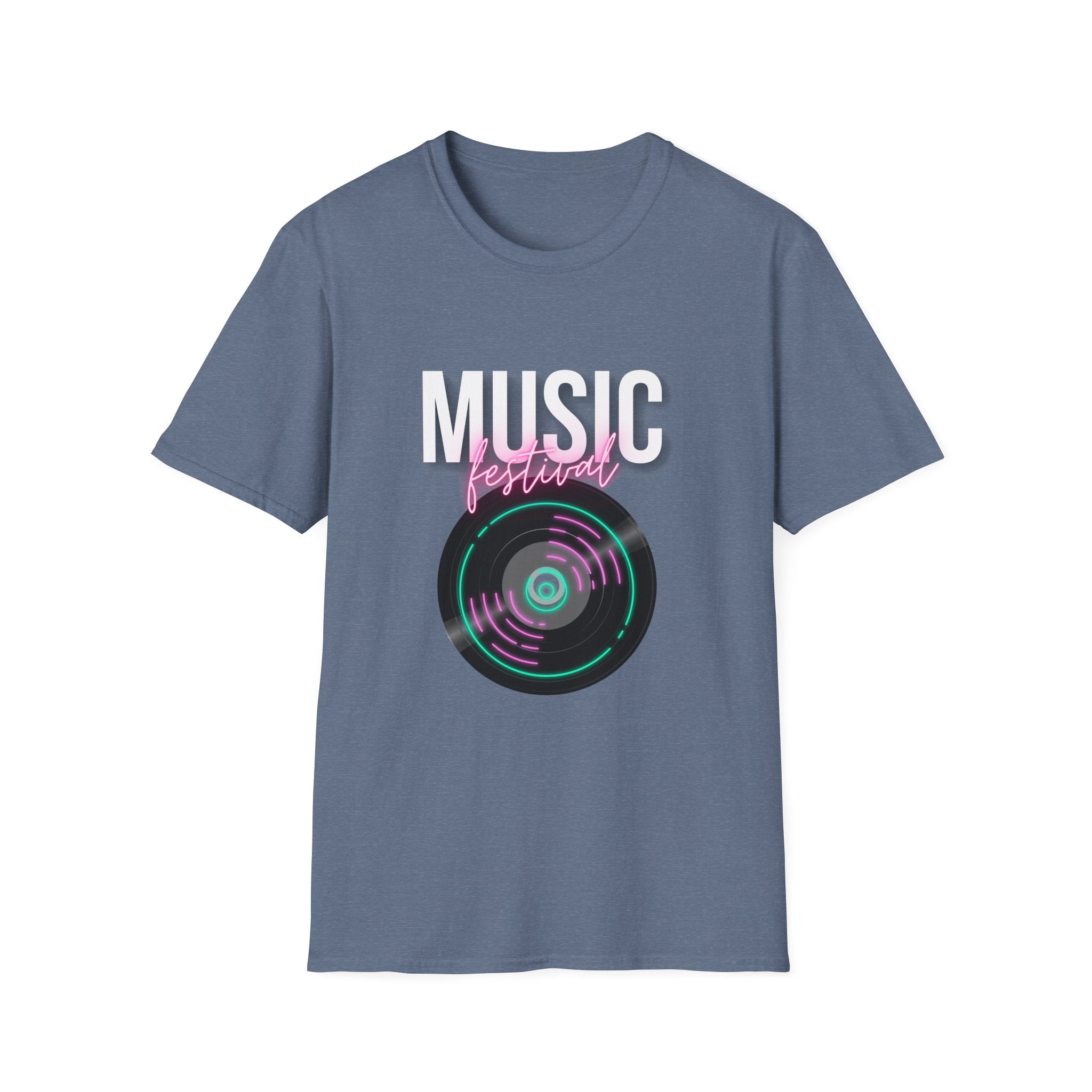 Music Festival T-Shirt — Retro Vinyl Design - Creations by Chris and Carlos