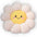 Headspace Hangs | Daisy Face Shaped Pillow – Cute Smiling Flower Plush Cushion
