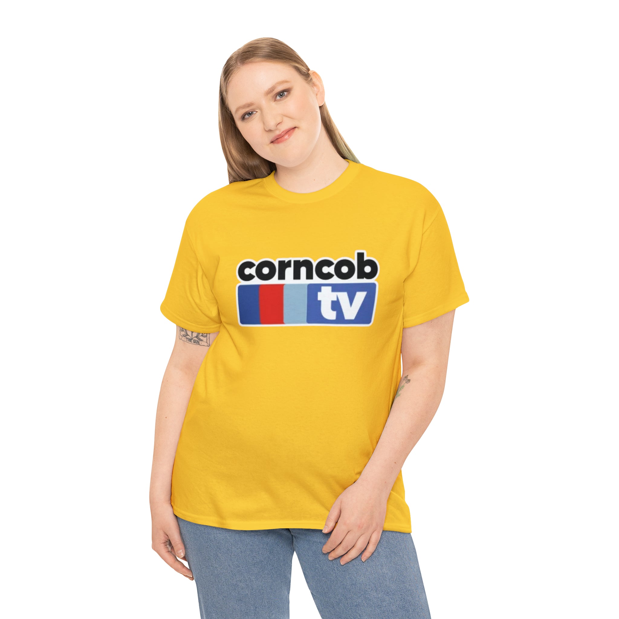 Corncob Tv- Unisex Heavy Cotton T-Shirt - Creations by Chris and Carlos