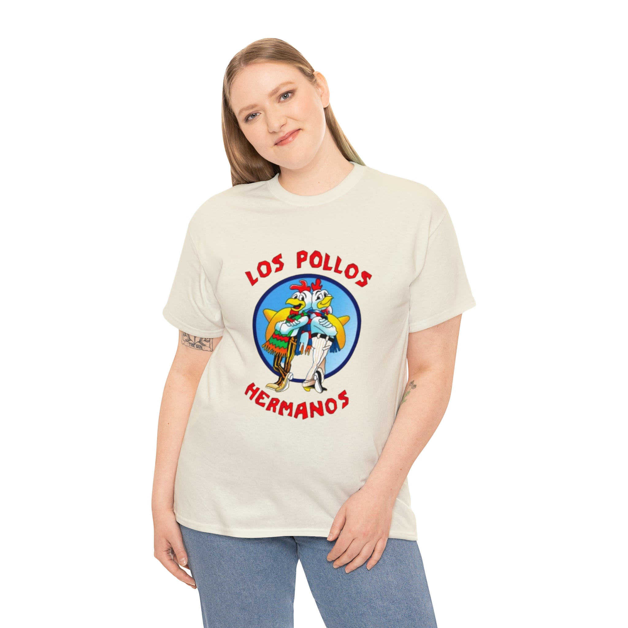 Pollos- Unisex Heavy Cotton T-Shirt - Creations by Chris and Carlos