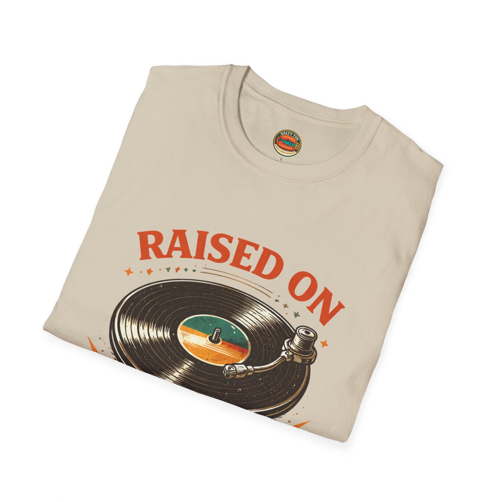Raised on Vinyl T-Shirt — Retro Record Lover Tee - Creations by Chris and Carlos
