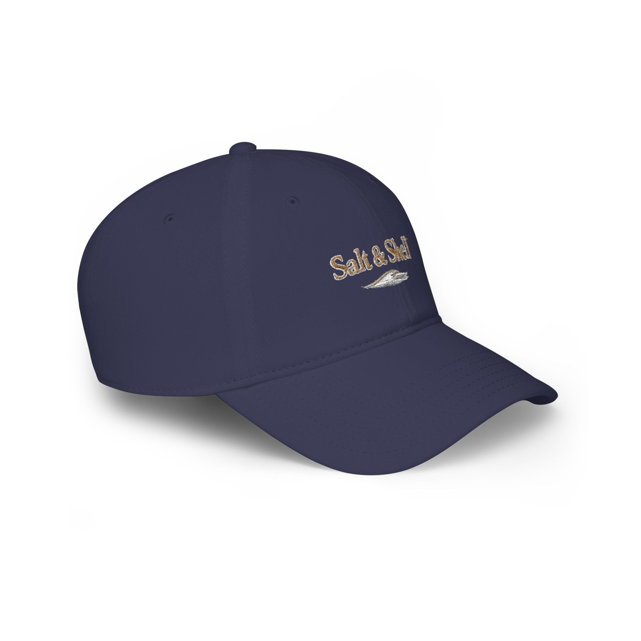 Low Profile Baseball Cap — Subtle Sequin 'Salt Life' Beach Hat - Creations by Chris and Carlos