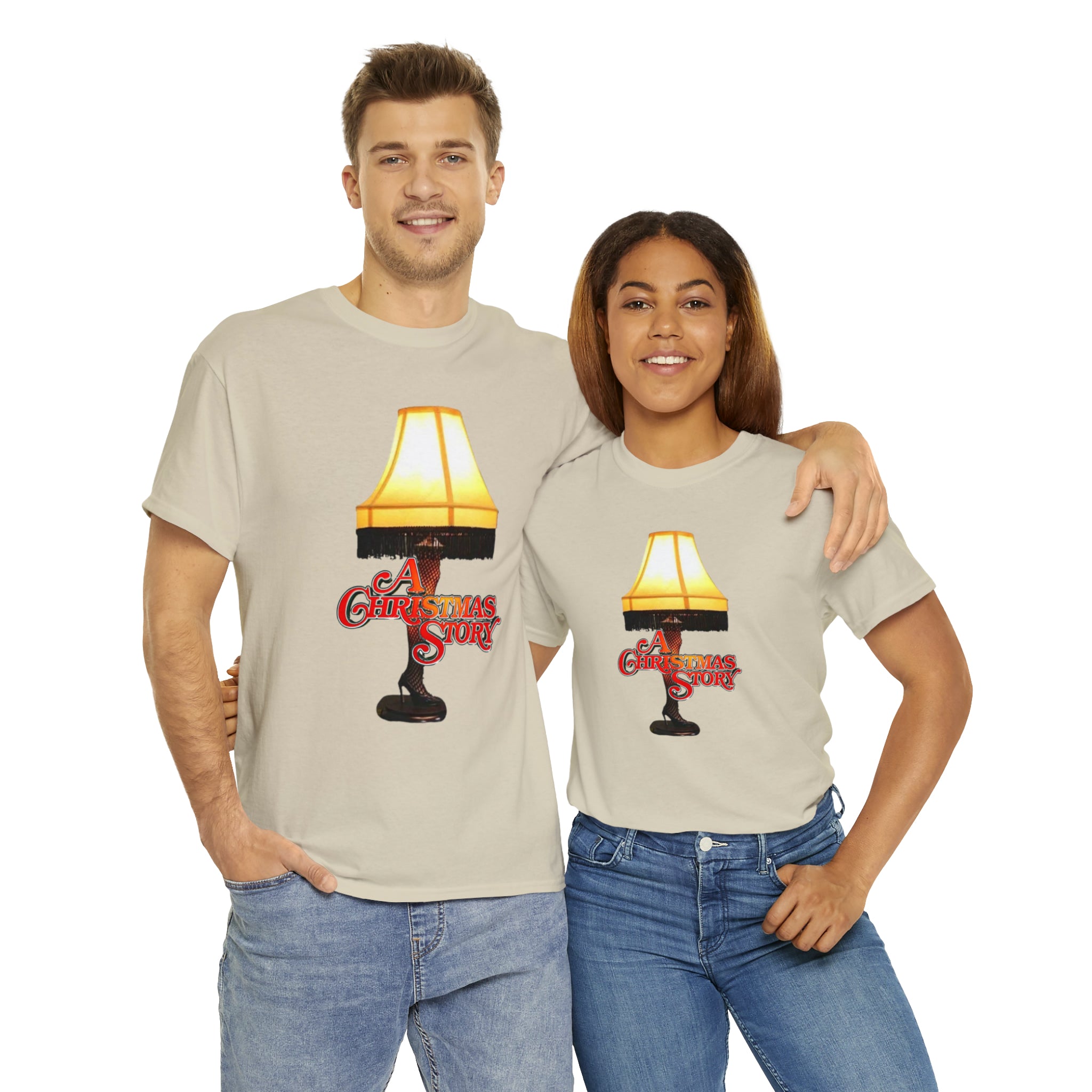 A Christmas Story- Leg Lamp Unisex Heavy Cotton T-Shirt - Creations by Chris and Carlos