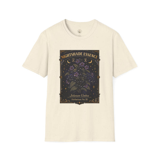 Old Soul Apothecary Nightshade Essence T-Shirt — Botanical Moonlight Graphic Tee - Creations by Chris and Carlos