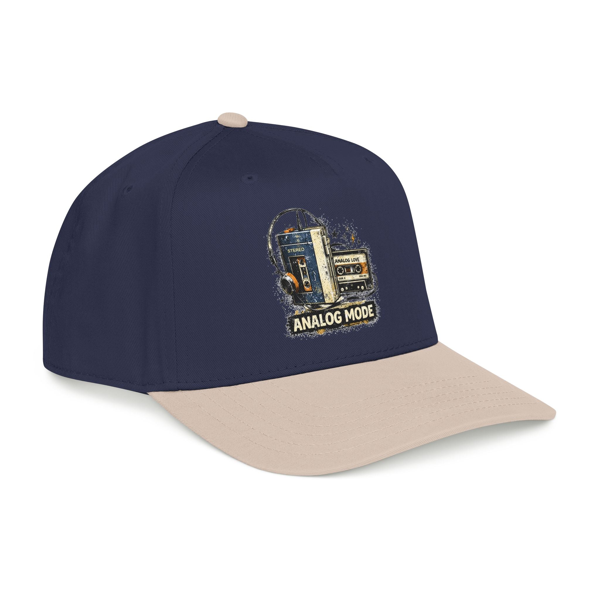 Analog Mode Baseball Cap — Vintage Camera & Tape Retro Hat - Creations by Chris and Carlos