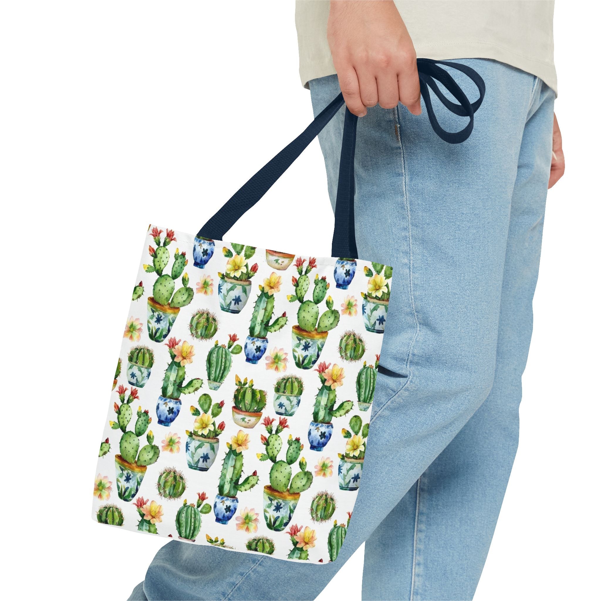 Sol y Alegría (Sun and Joy) Collection- Cactus Succulent Pattern Microfiber Blanket Soft Velveteen Throw for Home & Garden Lovers Cactus Watercolor Tote Bag – Floral Potted Succulent Pattern All-Over Print - Creations by Chris and Carlos