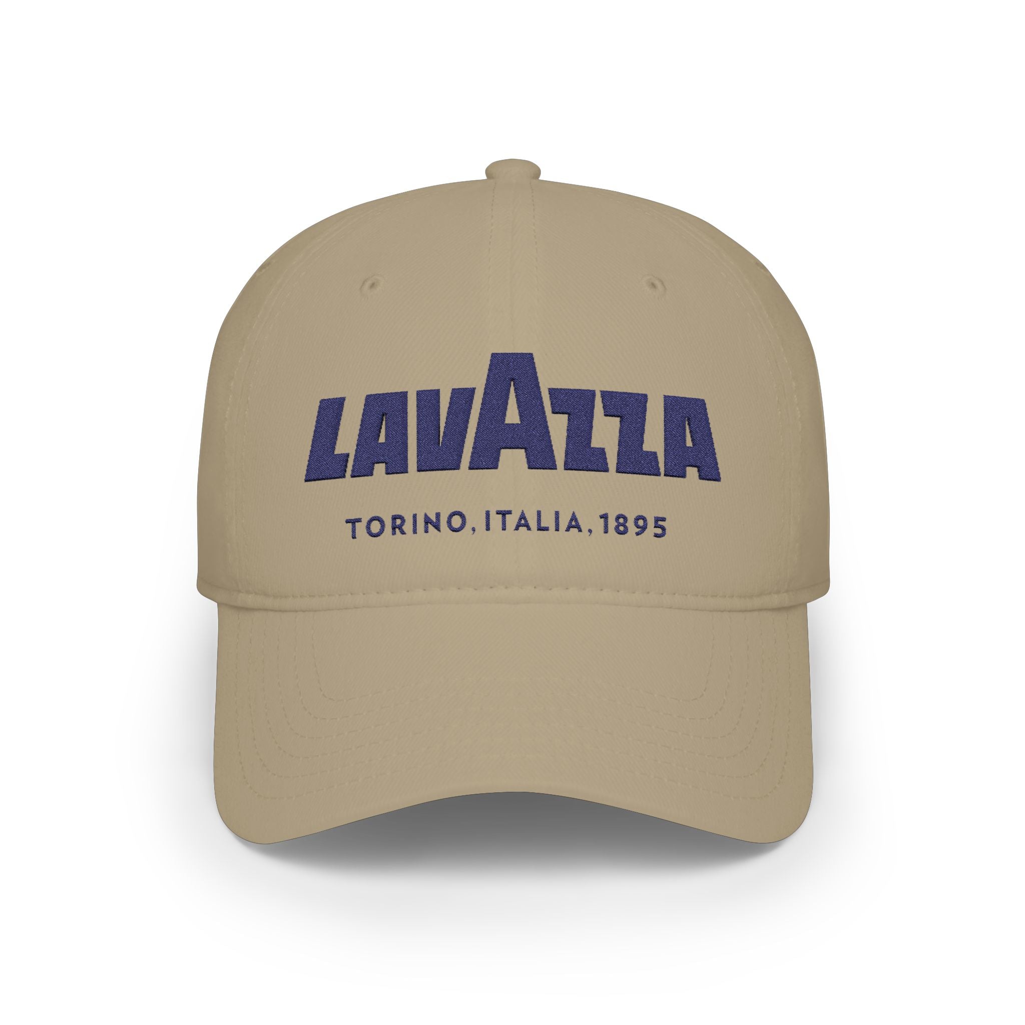 Lavazza Torino 1895 Red Low Profile Baseball Cap — Embroidered Coffee Brand Hat - Creations by Chris and Carlos