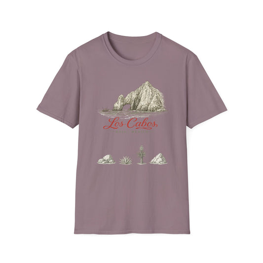 Los Cabos Mountain Illustration T‑Shirt — Retro Mexican Travel Tee - Creations by Chris and Carlos