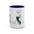 Fashion Sketch Accent Coffee Mug — Chic Hand-Drawn Dress Illustration (11/15 oz) - Creations by Chris and Carlos