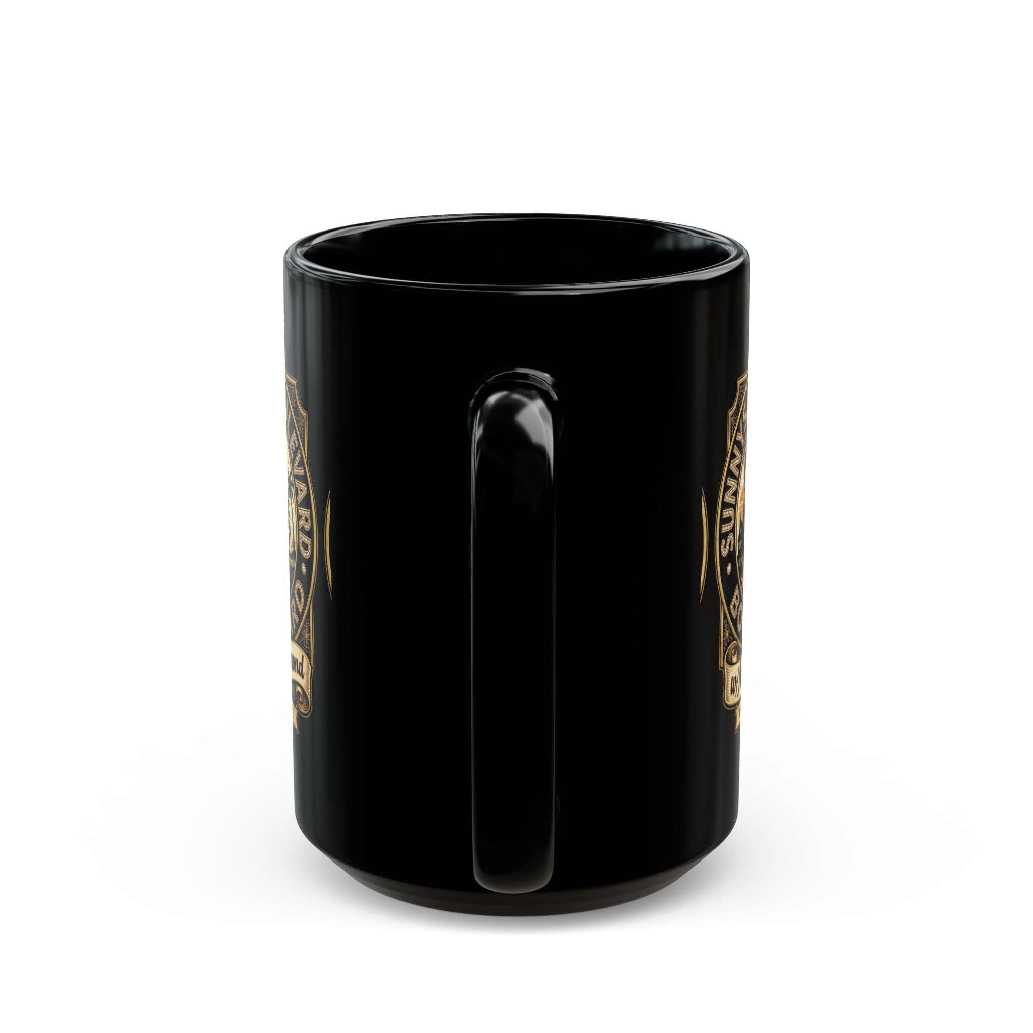 Black Mug — "Sunyset Boulevard w/ Nora Desmond" Vintage Glam Coffee Mug (11oz/15oz) - Creations by Chris and Carlos