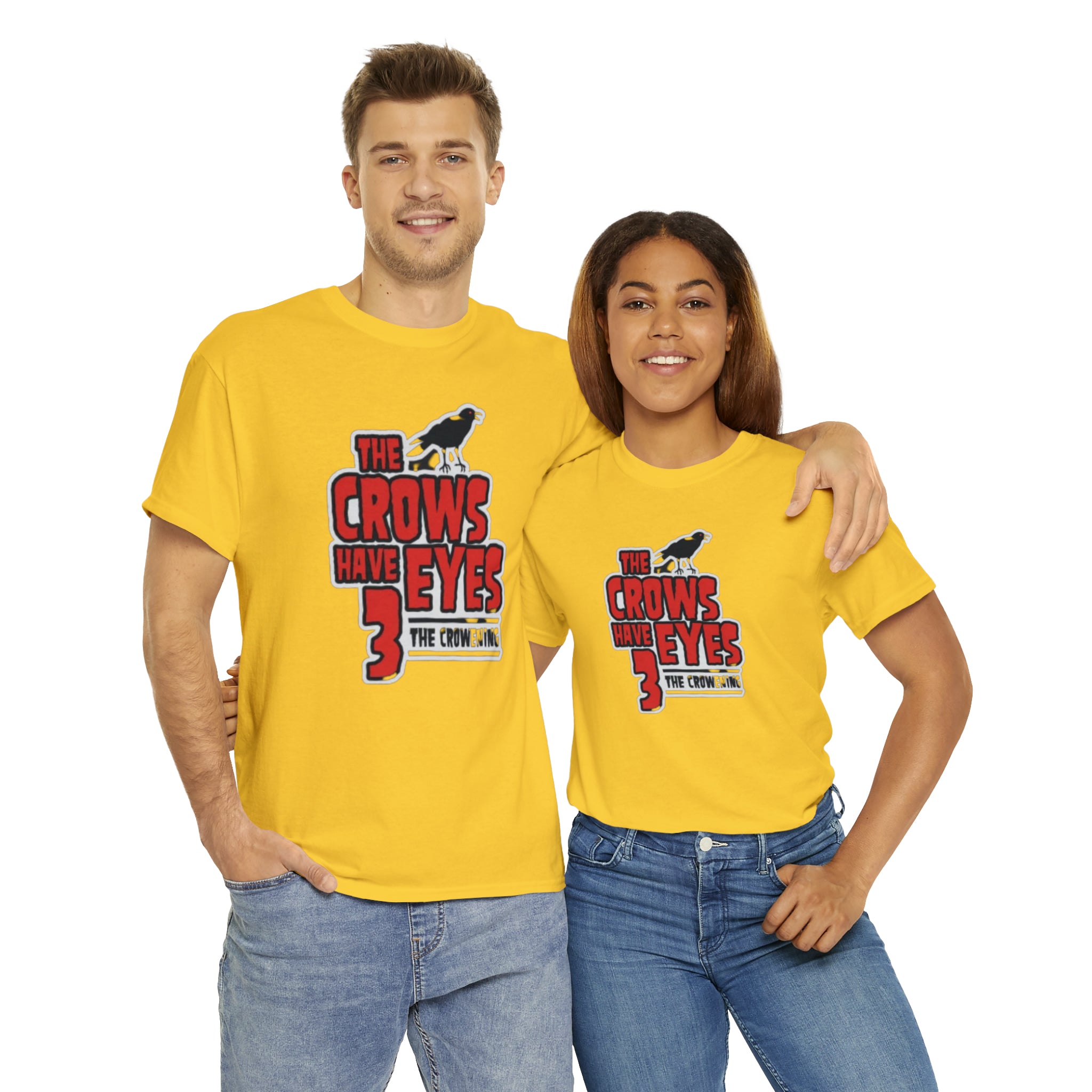 The Crows have eyes 3- Unisex Heavy Cotton T-Shirt - Creations by Chris and Carlos