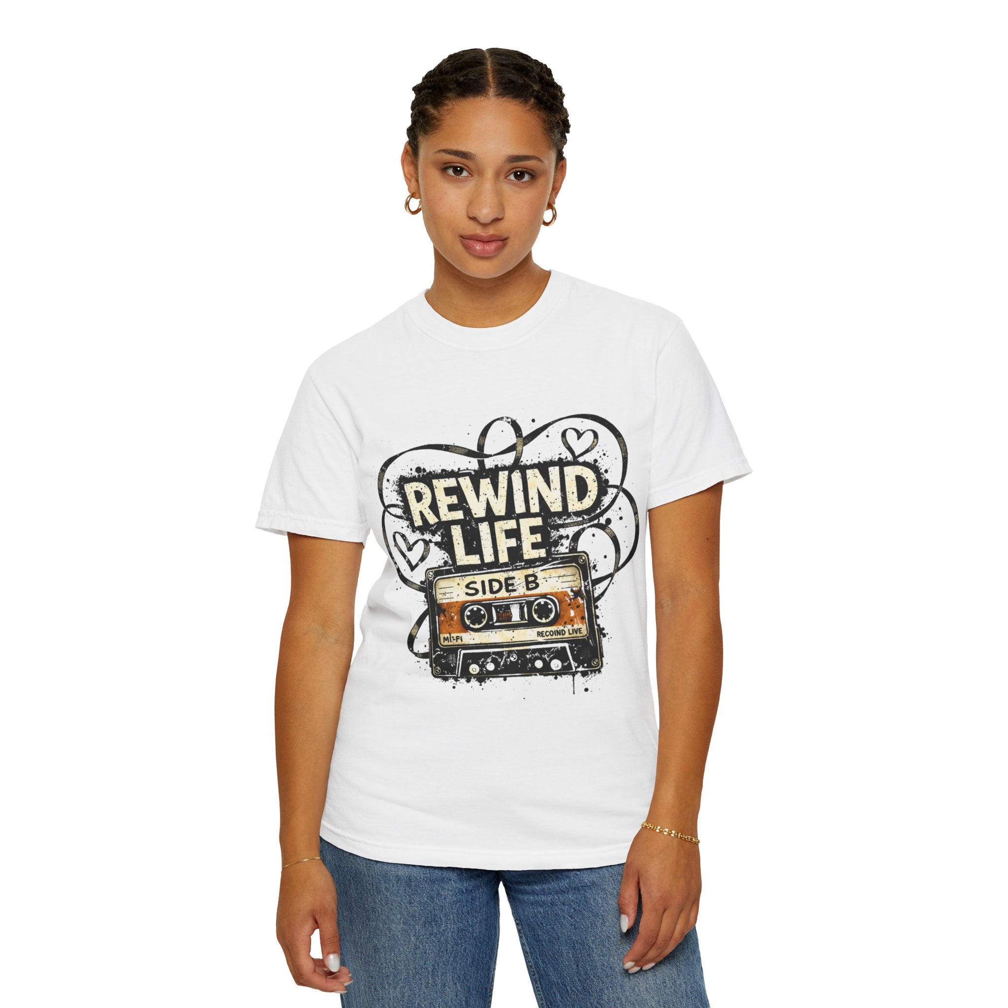 Rewind Life Cassette T-Shirt - Creations by Chris and Carlos
