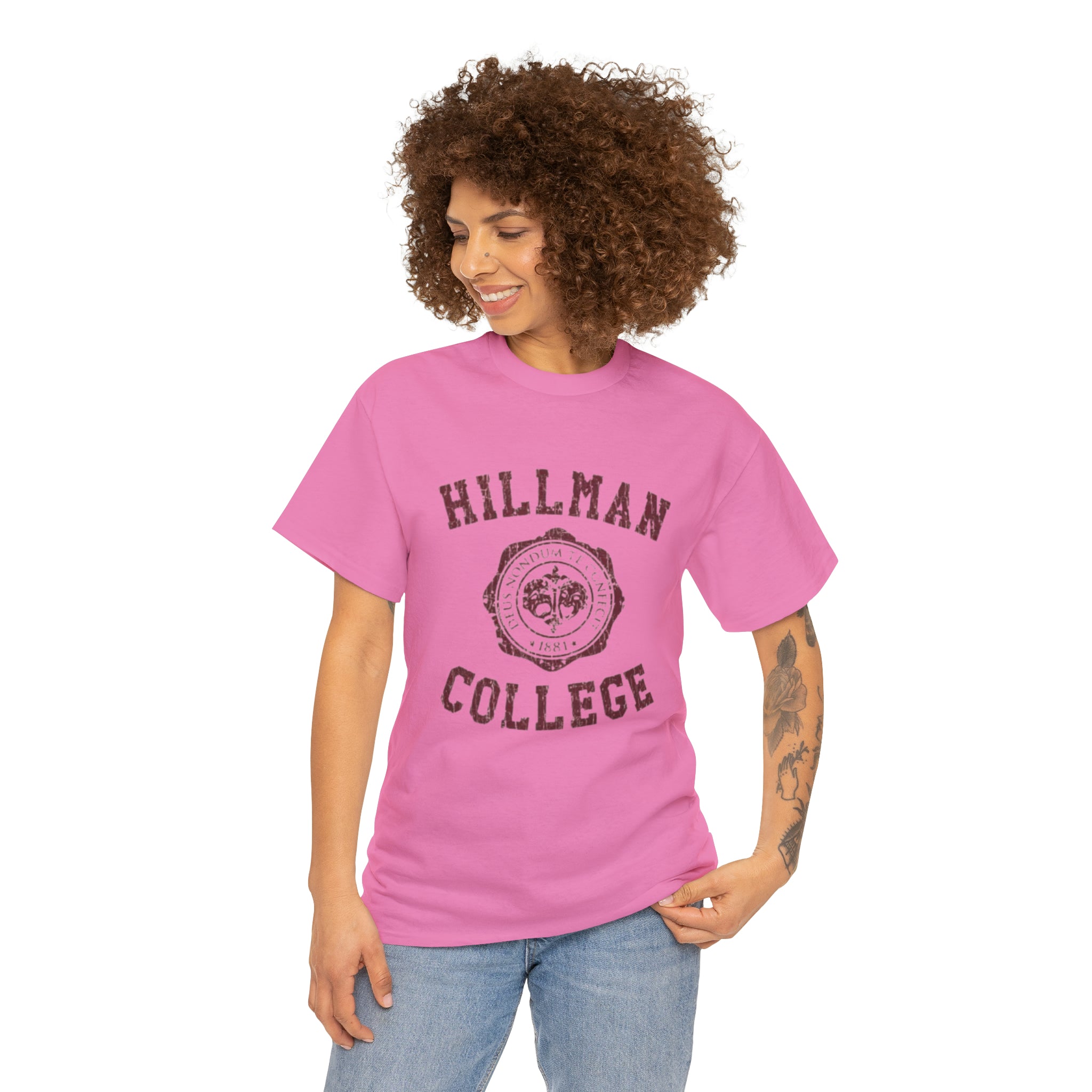 Hillman College- Unisex Heavy Cotton T-Shirt - Creations by Chris and Carlos