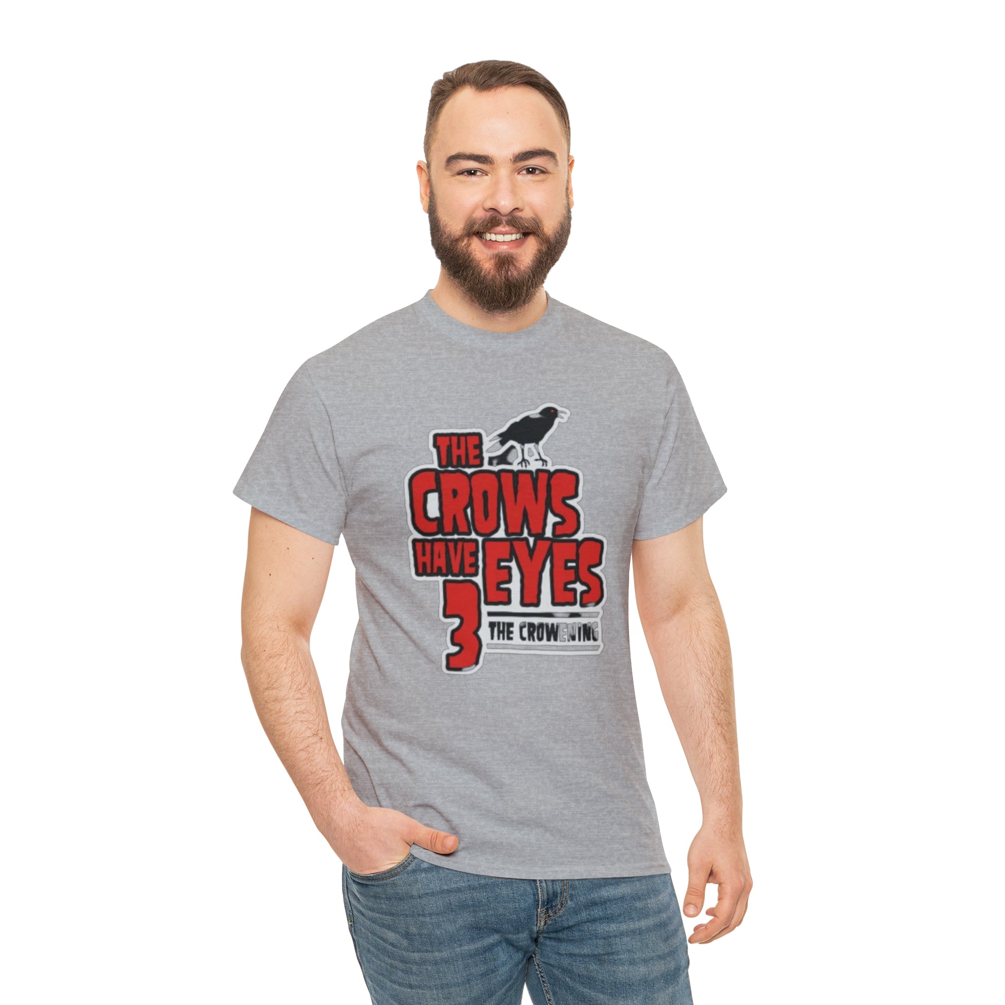 The Crows have eyes 3- Unisex Heavy Cotton T-Shirt - Creations by Chris and Carlos