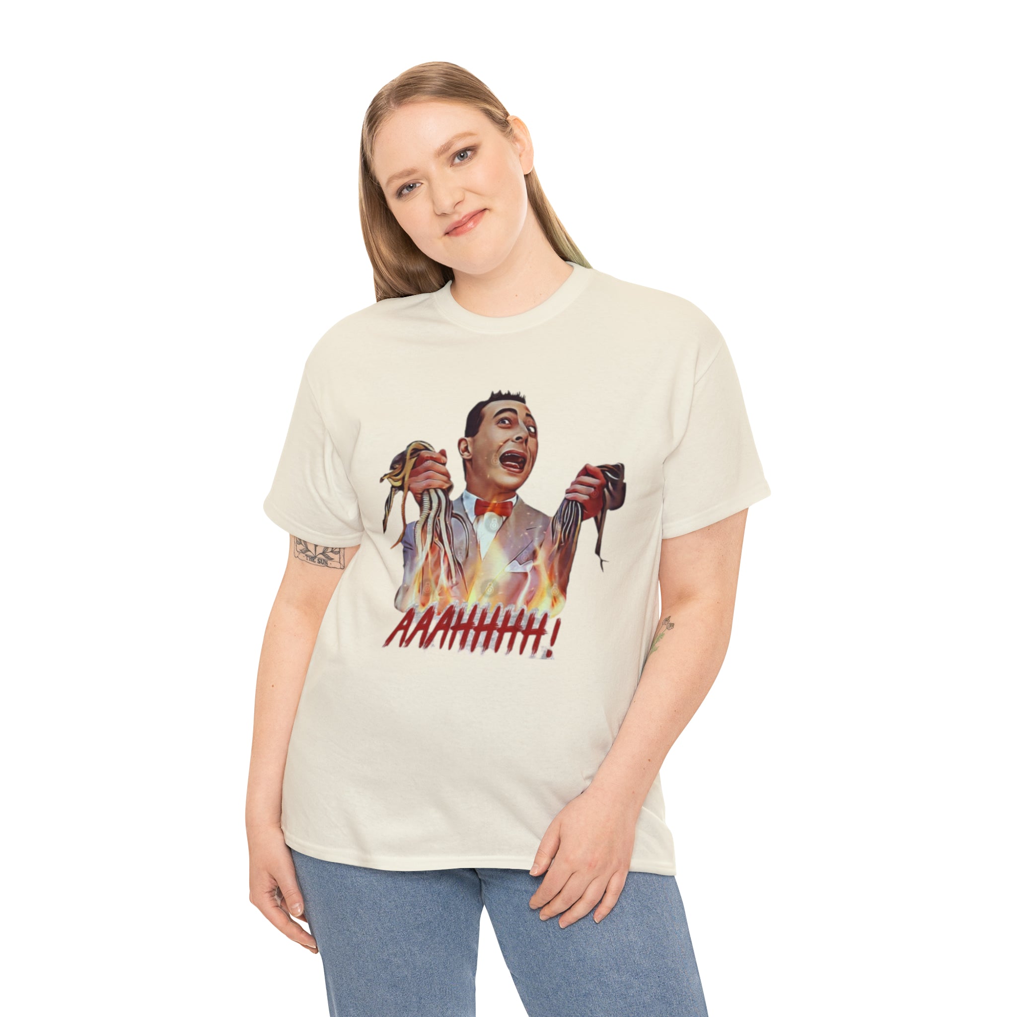 Pee Wee Herman-  Unisex Heavy Cotton T-Shirt - Creations by Chris and Carlos