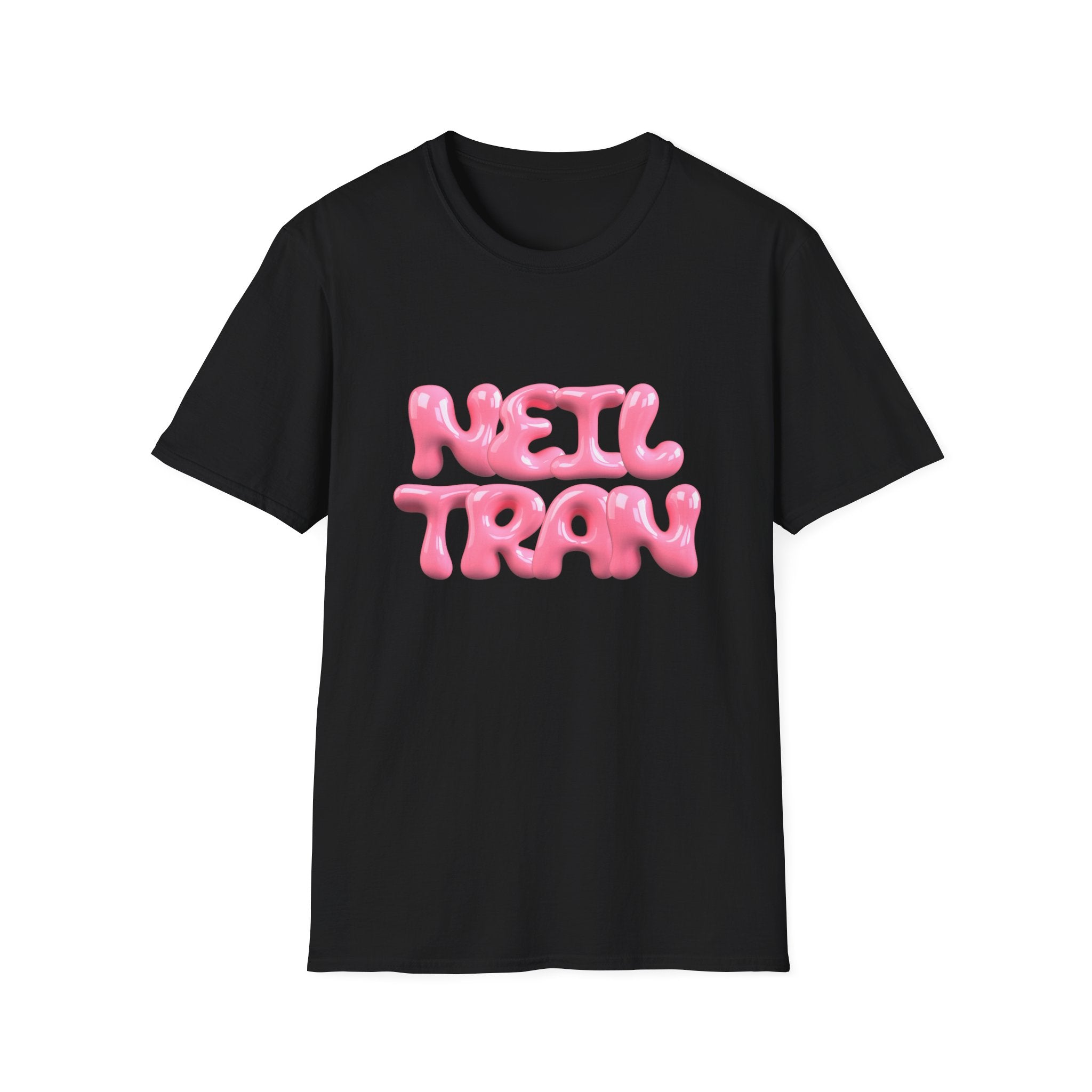 Neil Tran Pink Balloon Text T-Shirt - Creations by Chris and Carlos