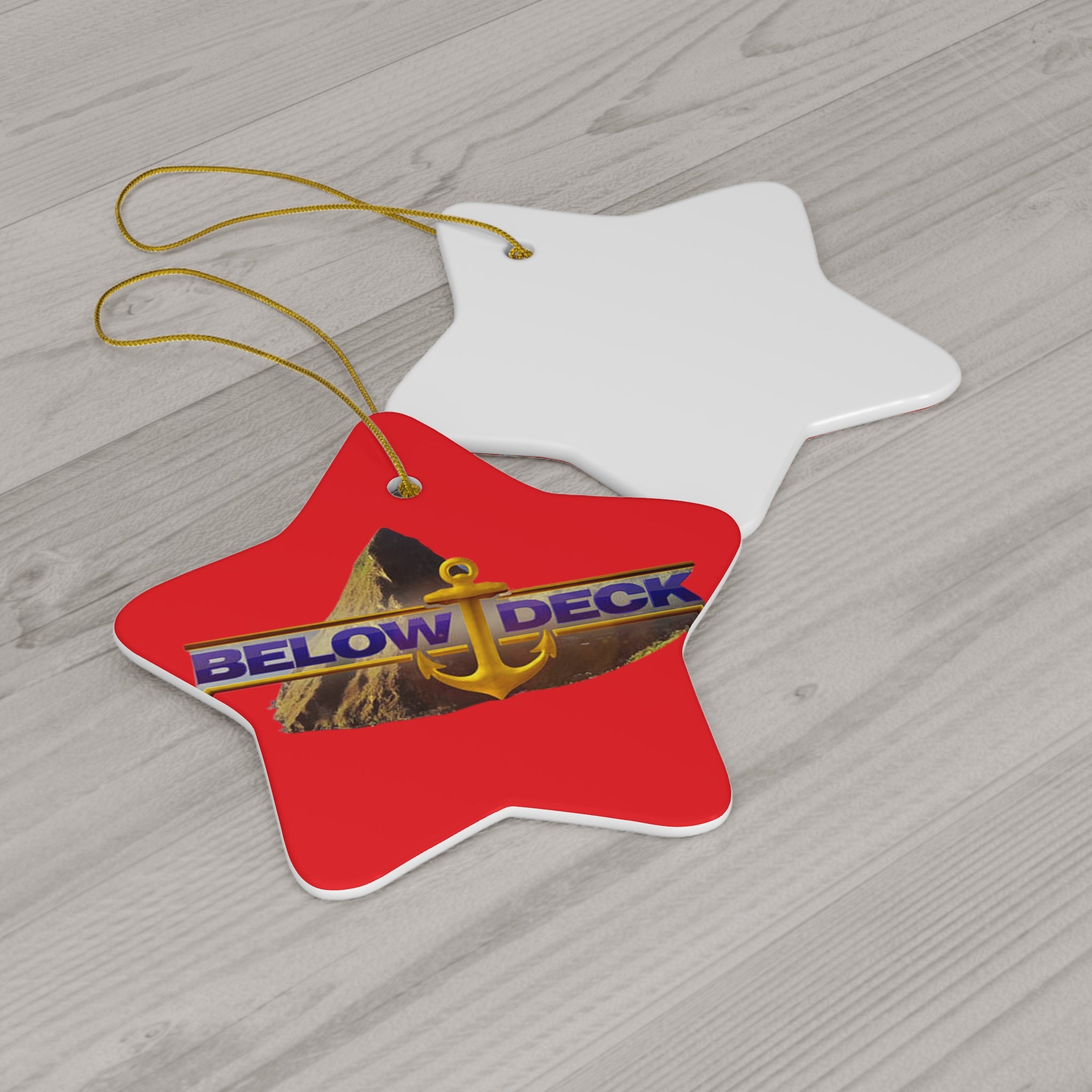 Below Deck- Ceramic Ornament, 4 Shapes - Creations by Chris and Carlos