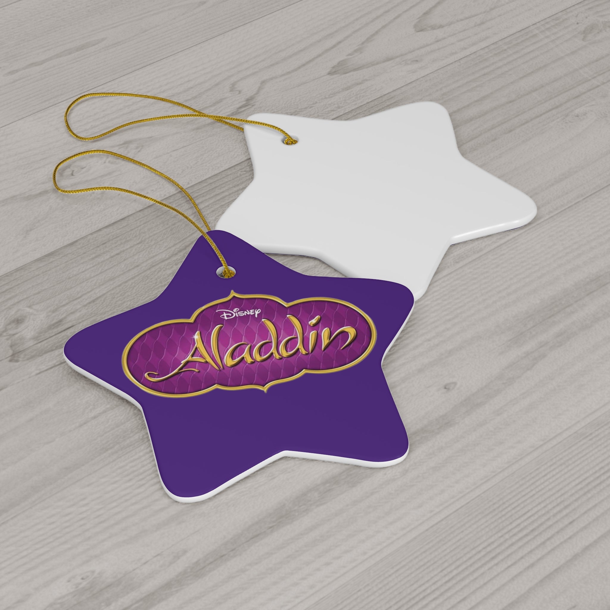 Aladdin- Ceramic Ornament, 4 Shapes - Creations by Chris and Carlos
