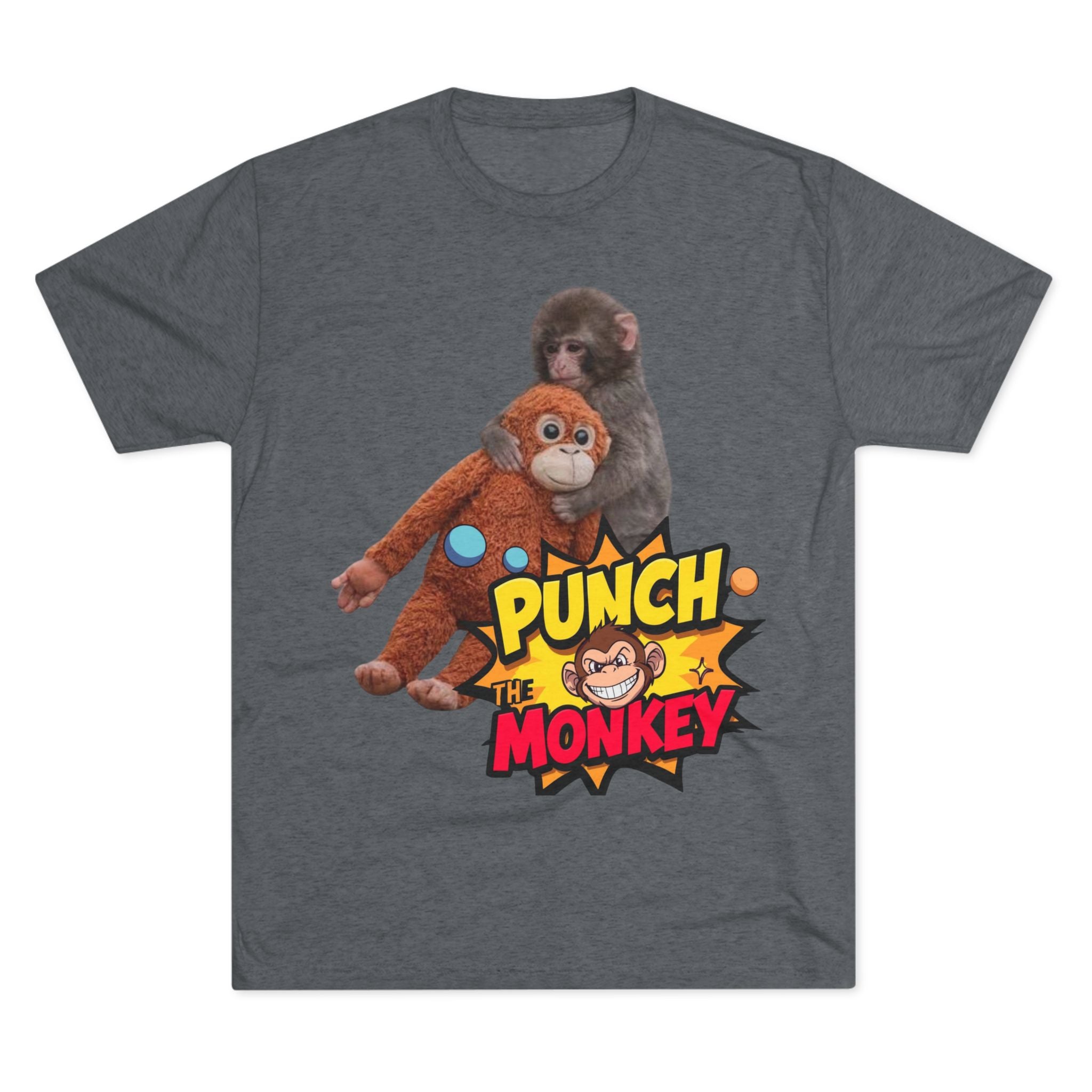 Punch the Monkey T-Shirt — Retro Comic Cartoon Monkey Graphic Tee - Creations by Chris and Carlos