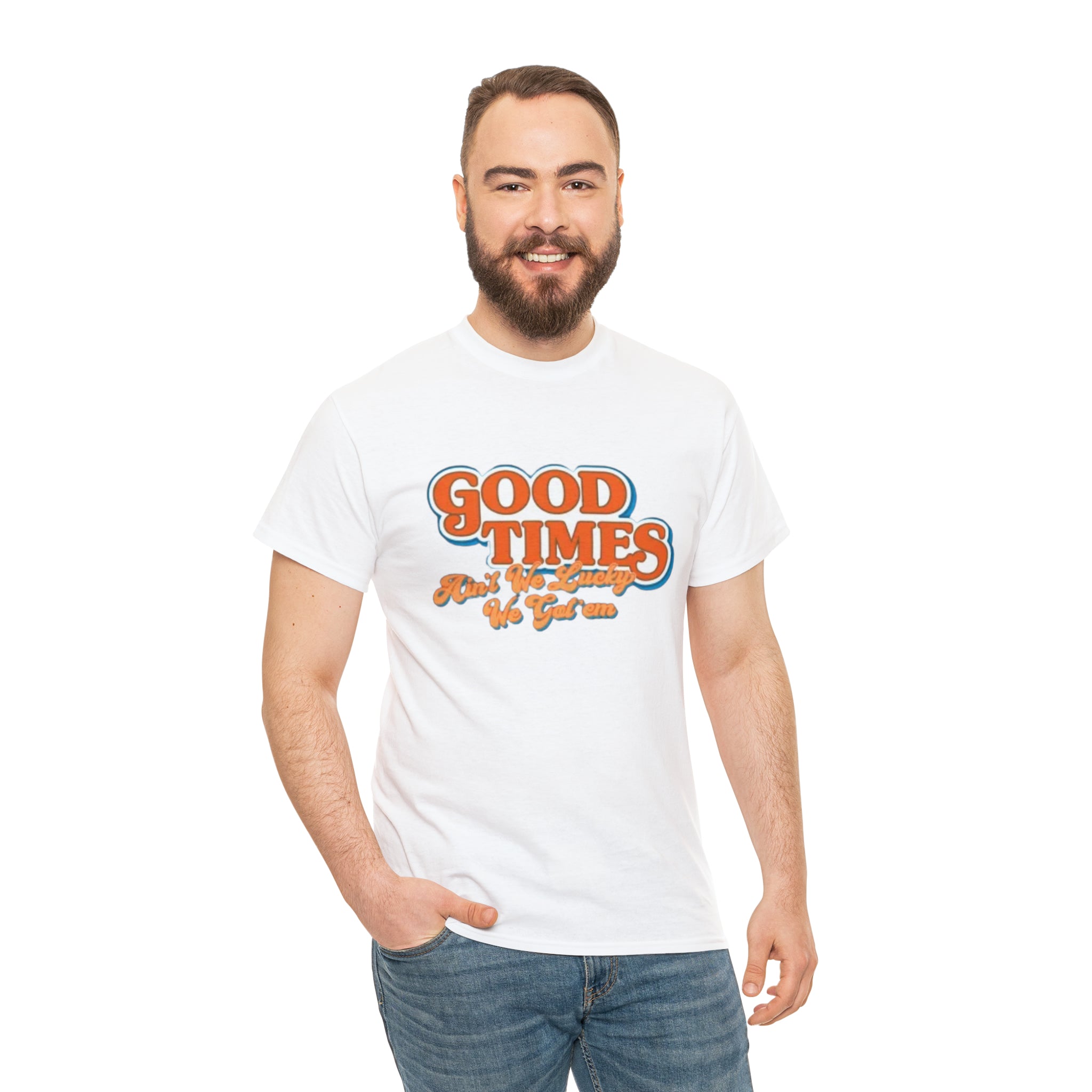 Good Times 70's TV Show- Unisex Heavy Cotton T-Shirt - Creations by Chris and Carlos